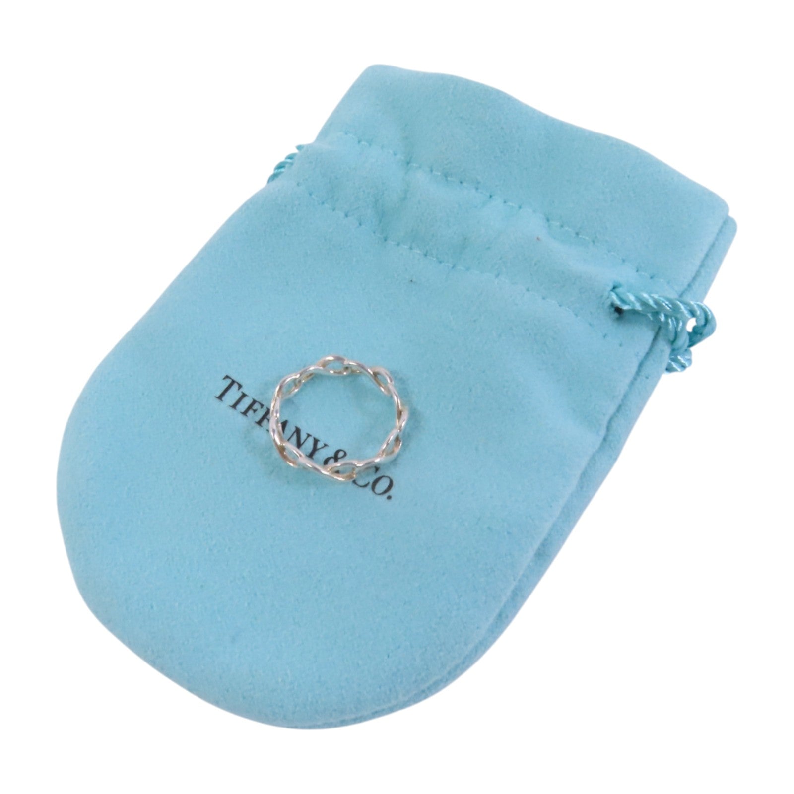 TIFFANY＆CO 925純銀Infinity Ring戒指US#3.75