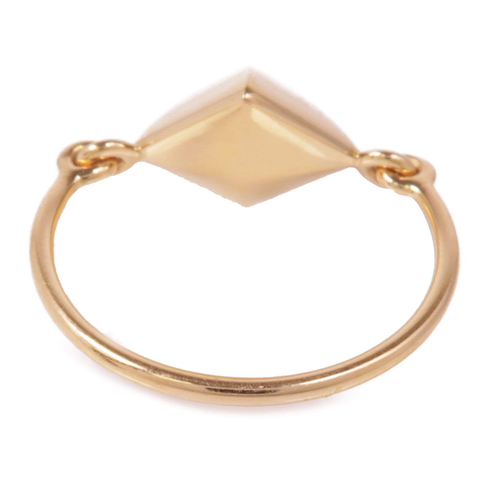 HERMES 18K玫瑰金Bague Ronde Collier De Chien Ring戒指Hermes#53/US#6.25