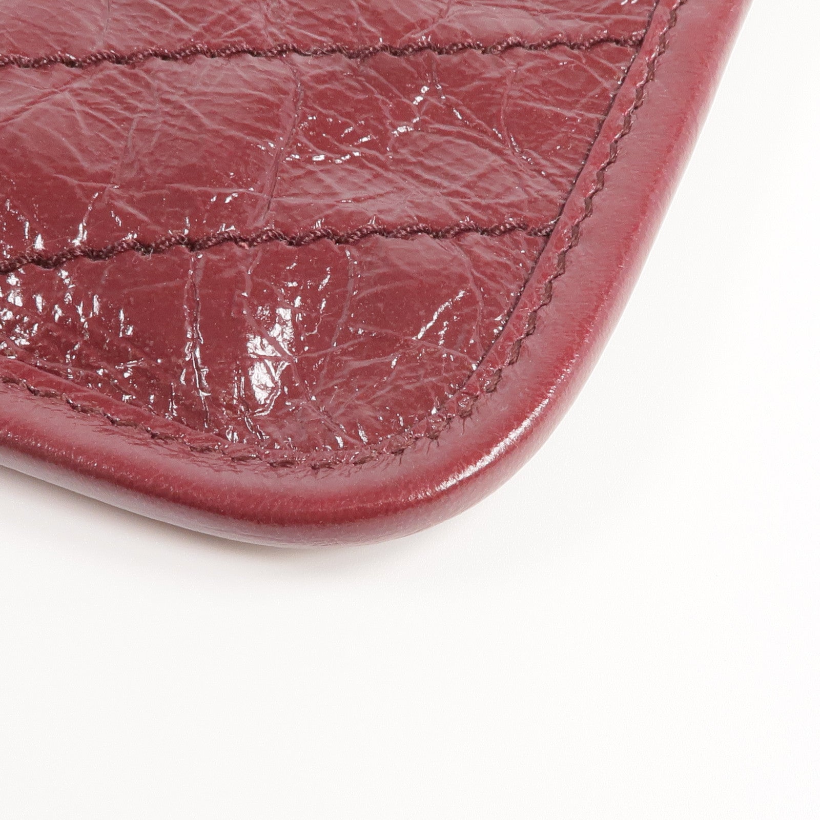 SAINT LAURENT 牛皮皮革Niki Ville銀扣手拿包