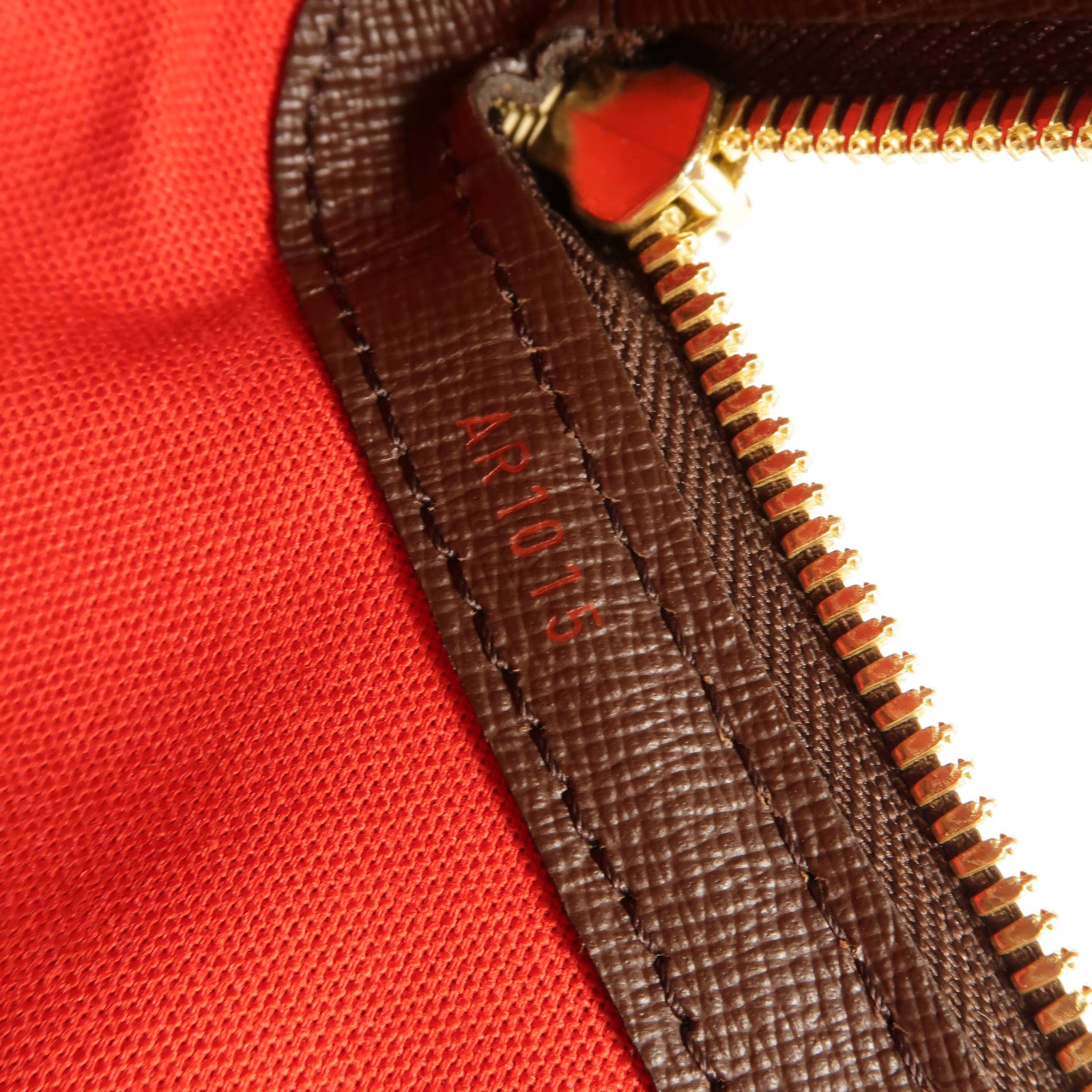 LOUIS VUITTON Damier Belem MM金扣肩背袋棕色