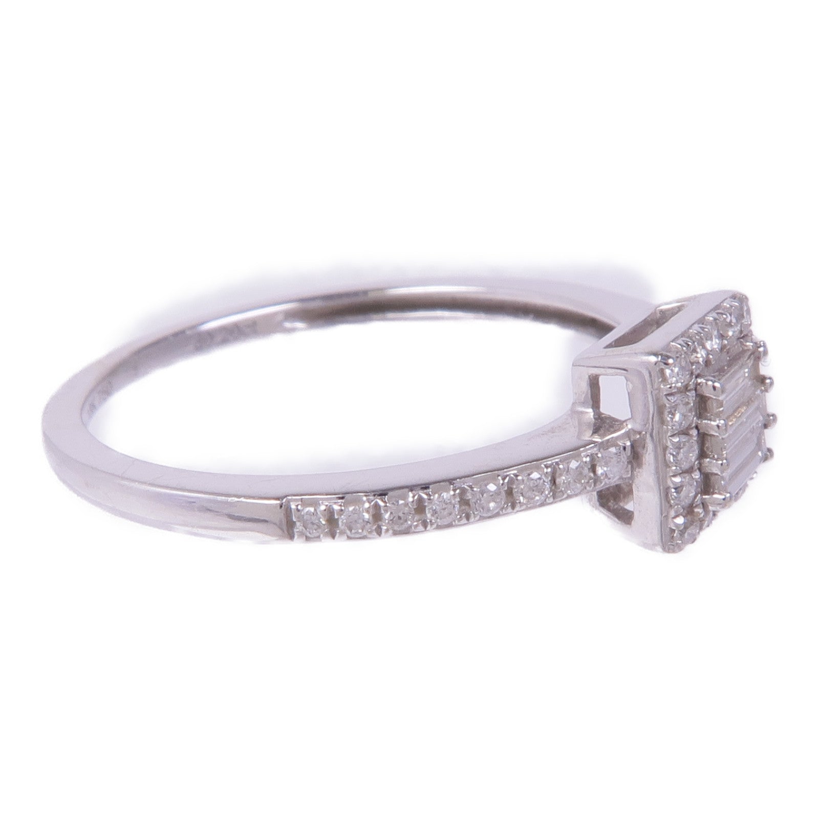 JEWELRY 【激減優惠】18K白金Diamond Ring鑽石戒指US#5.75