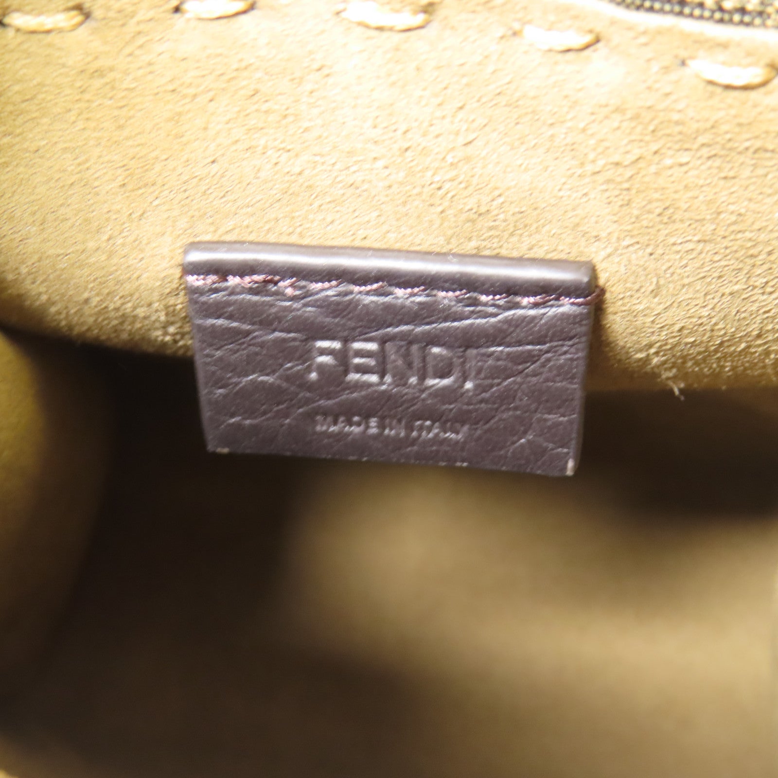 FENDI 帆布Shoulder Bag金扣手挽肩背兩用袋