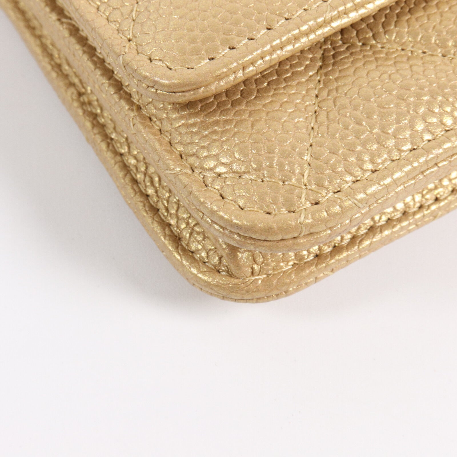 CHANEL 牛皮皮革WOC Wallet On Chain鏈帶肩背袋