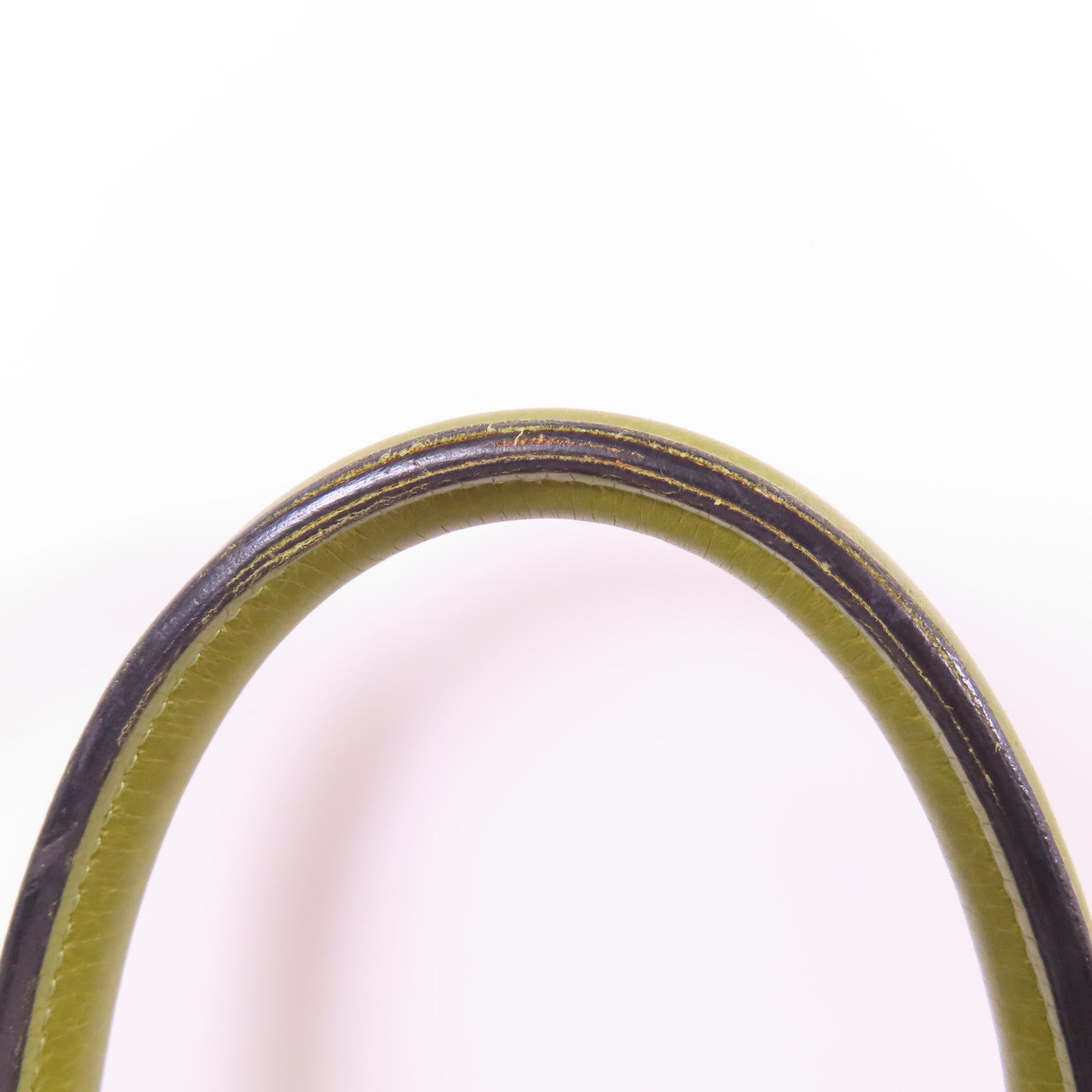 HERMES Clemence皮革Birkin 35金扣手挽袋Vert Anis