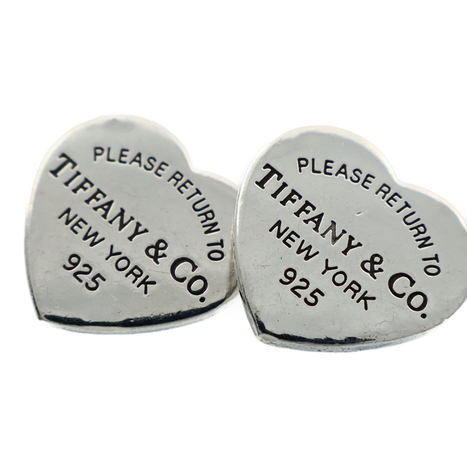 TIFFANY＆CO 925純銀Heart Earrings耳環
