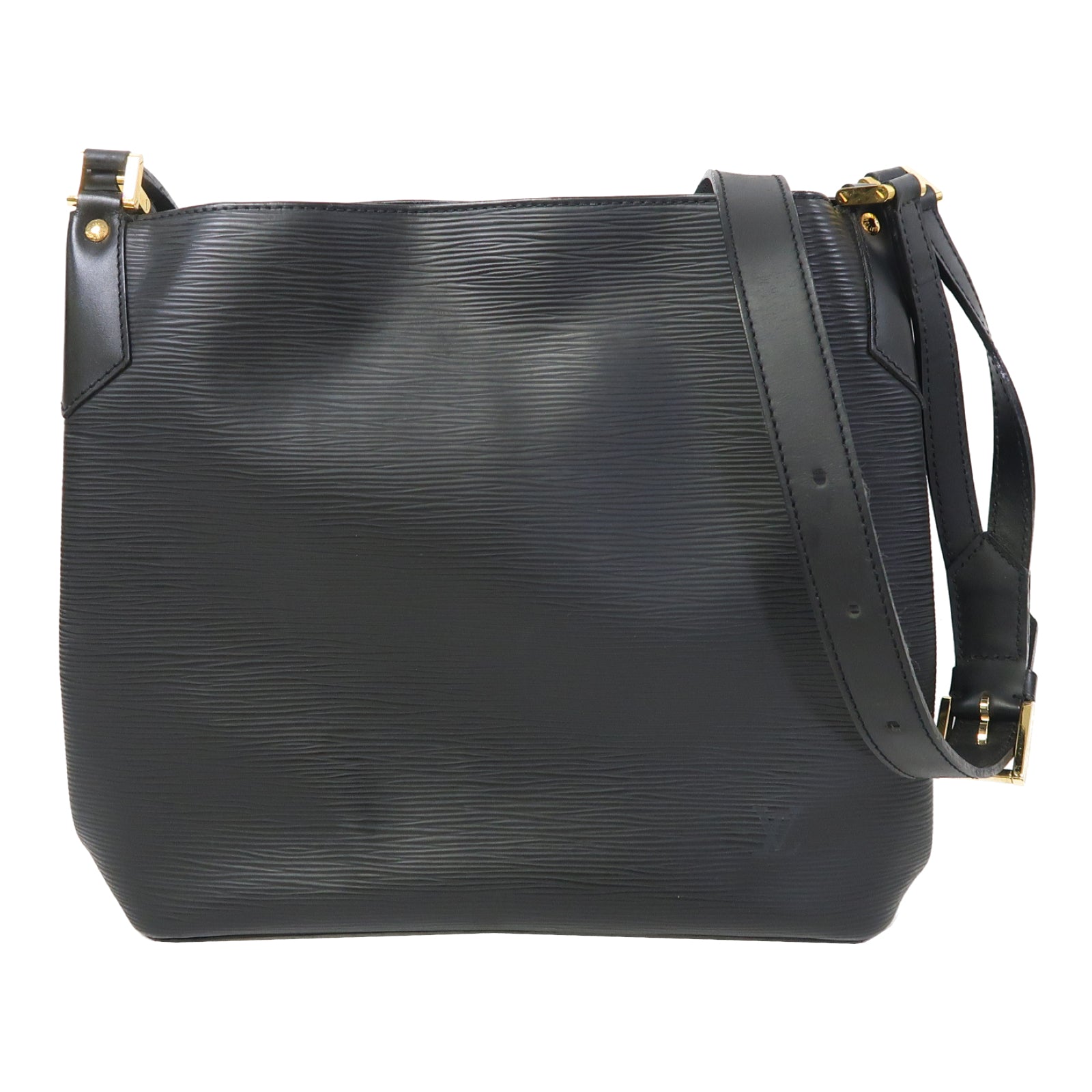 LOUIS VUITTON 【激減優惠】Epi Mandard MM金扣肩背袋黑色