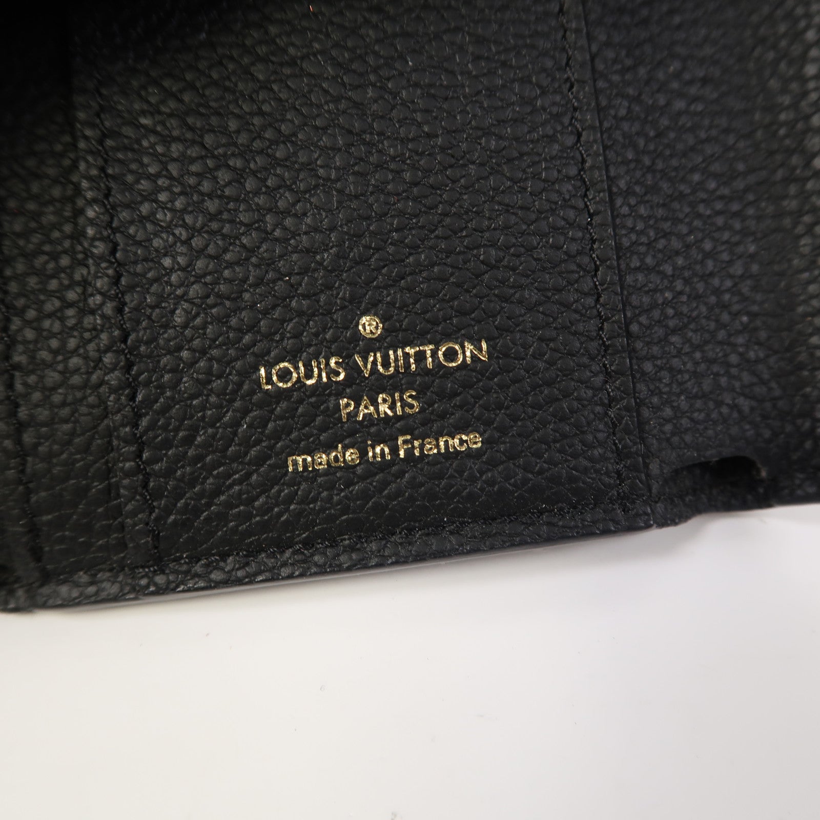 LOUIS VUITTON Monogram Empreinte Victorine金扣錢包黑色