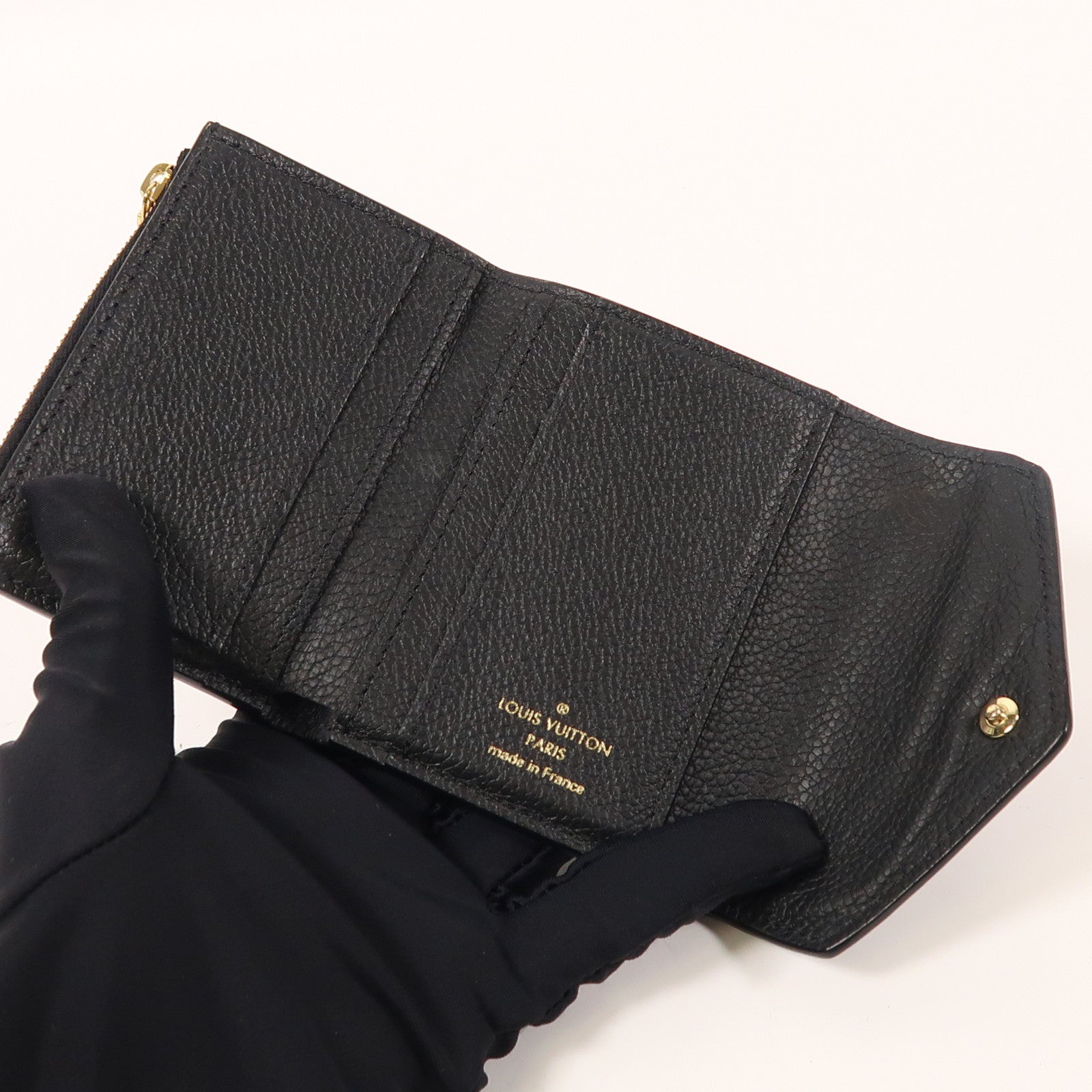 LOUIS VUITTON Monogram Empreinte Zoe Wallet金扣錢包