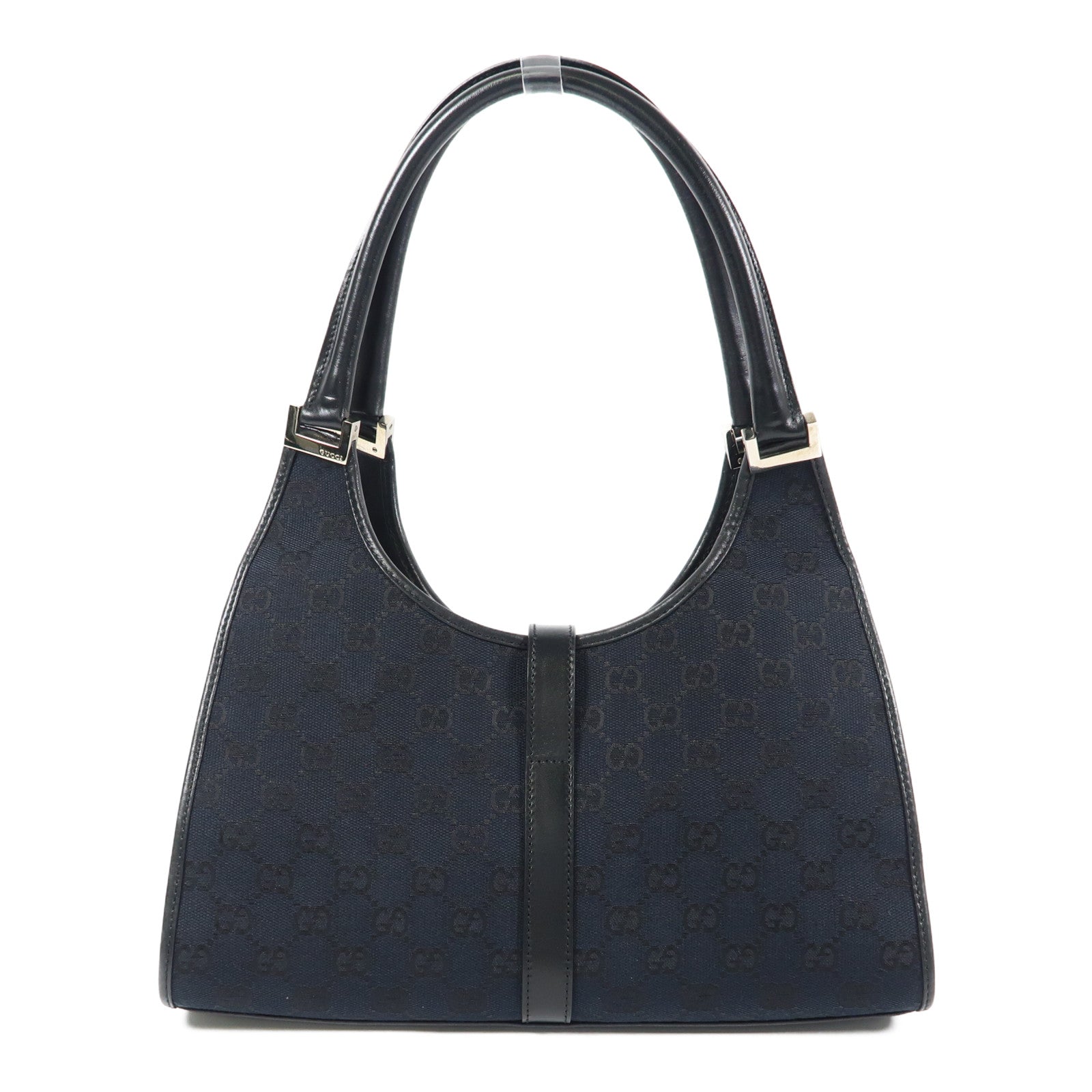 GUCCI 帆布Hand Bag銀扣手挽袋