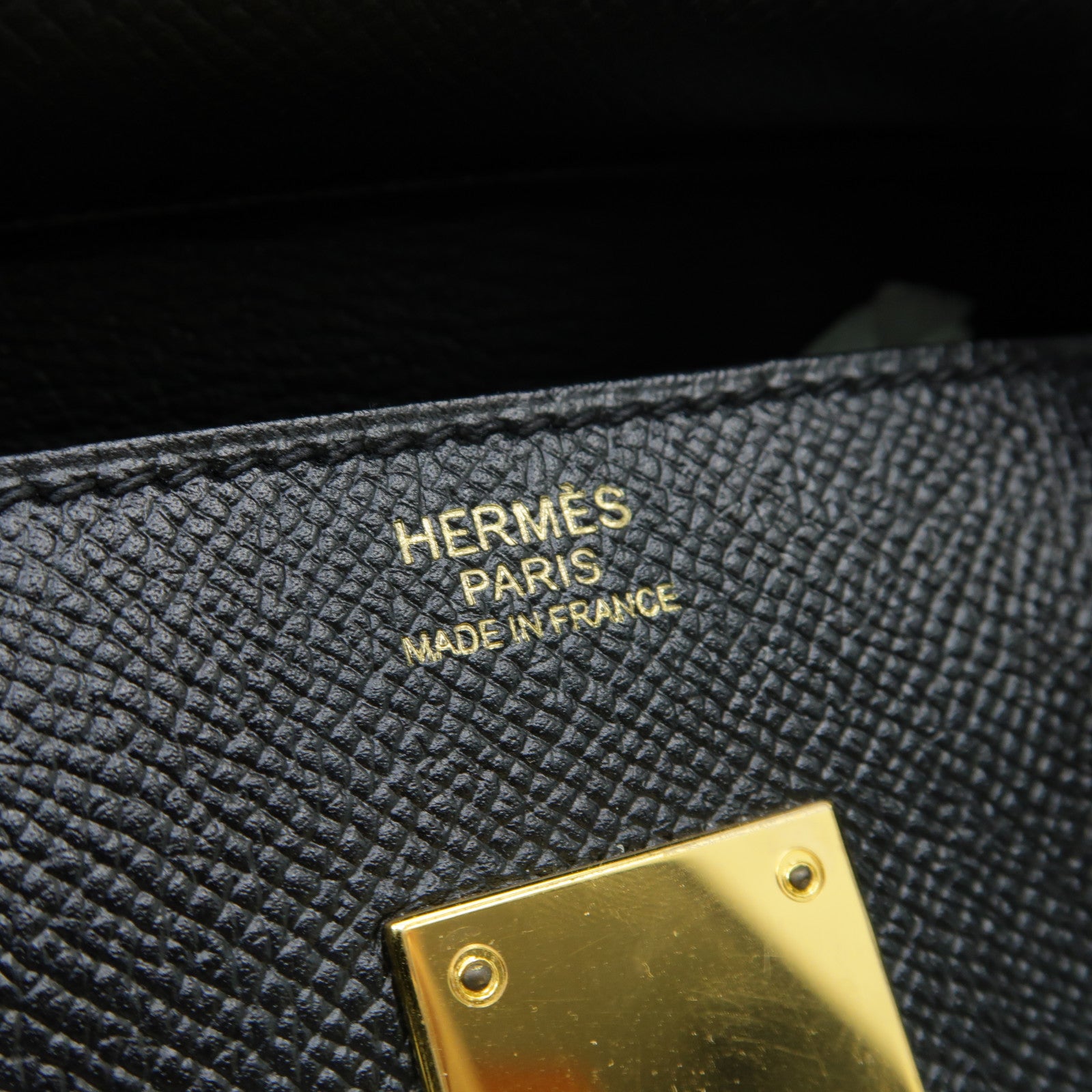 HERMES 【激減優惠】Epsom皮革Birkin 30金扣手挽袋Noir黑色