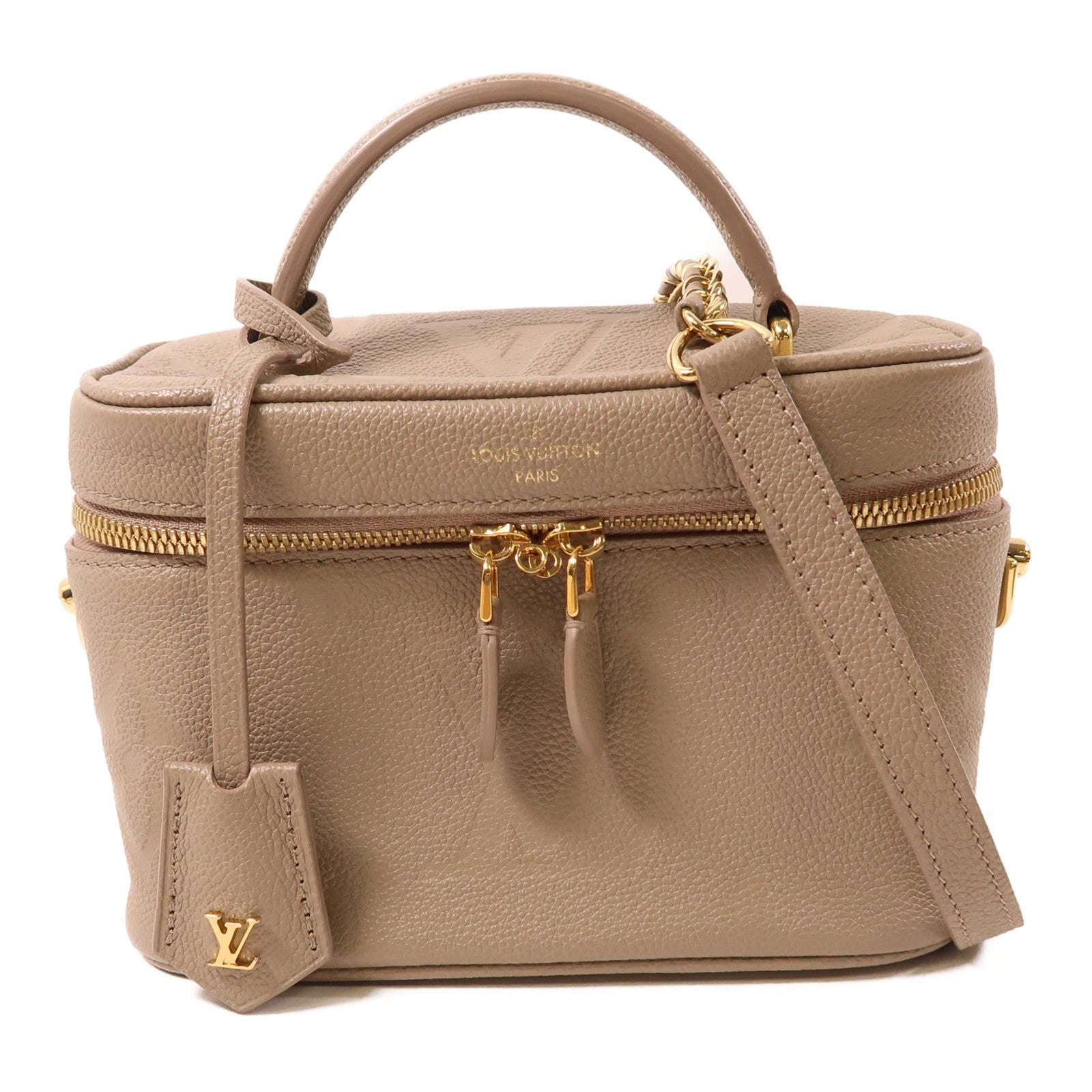 LOUIS VUITTON Monogram Empreinte Vanity PM金扣手挽肩背兩用袋