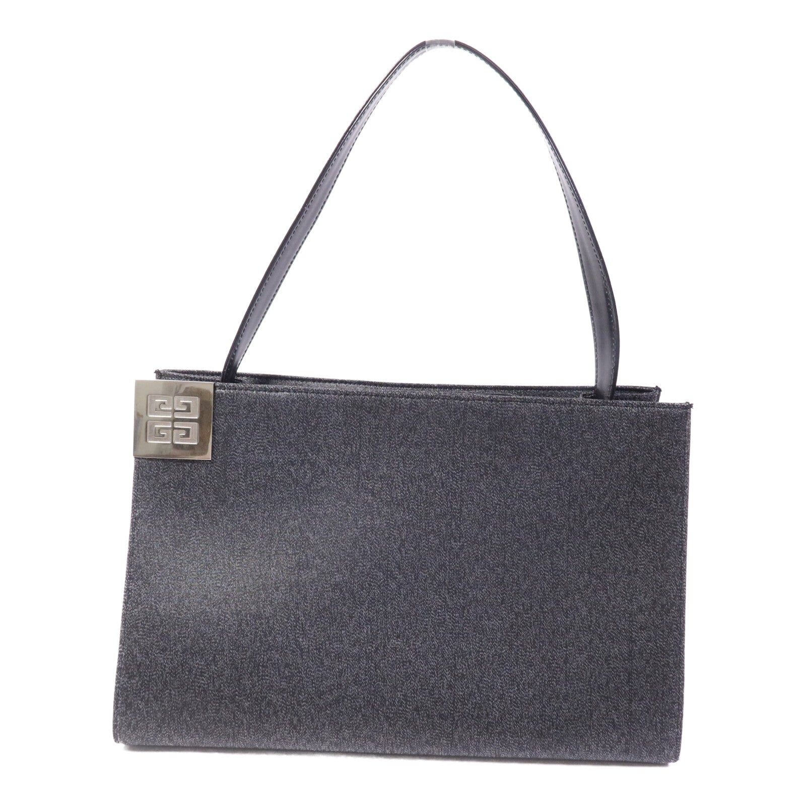GIVENCHY 牛皮皮革/合成纖維Shoulder Bag銀扣肩背袋