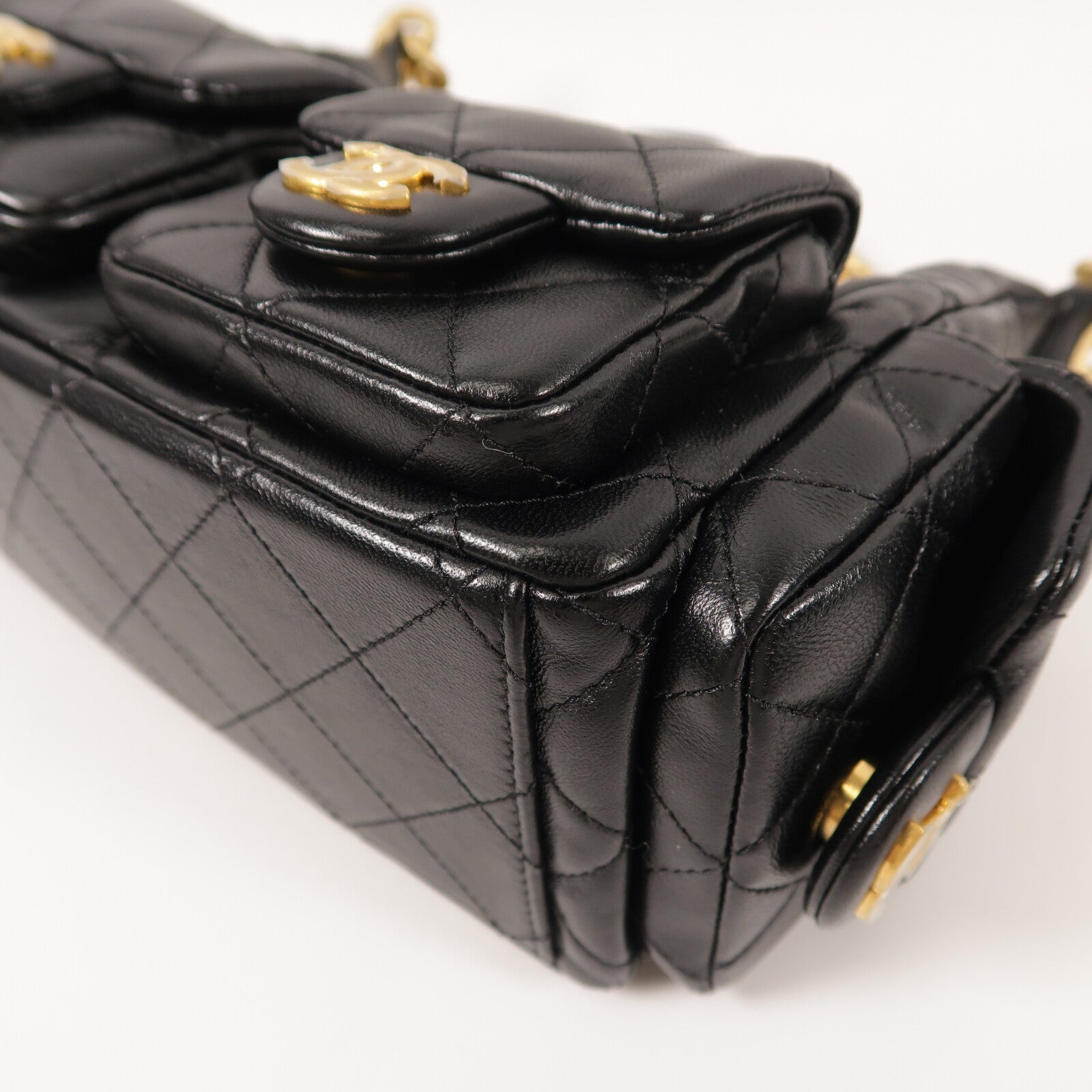 CHANEL 羊皮皮革25C Hobo Bag鏈帶肩背袋