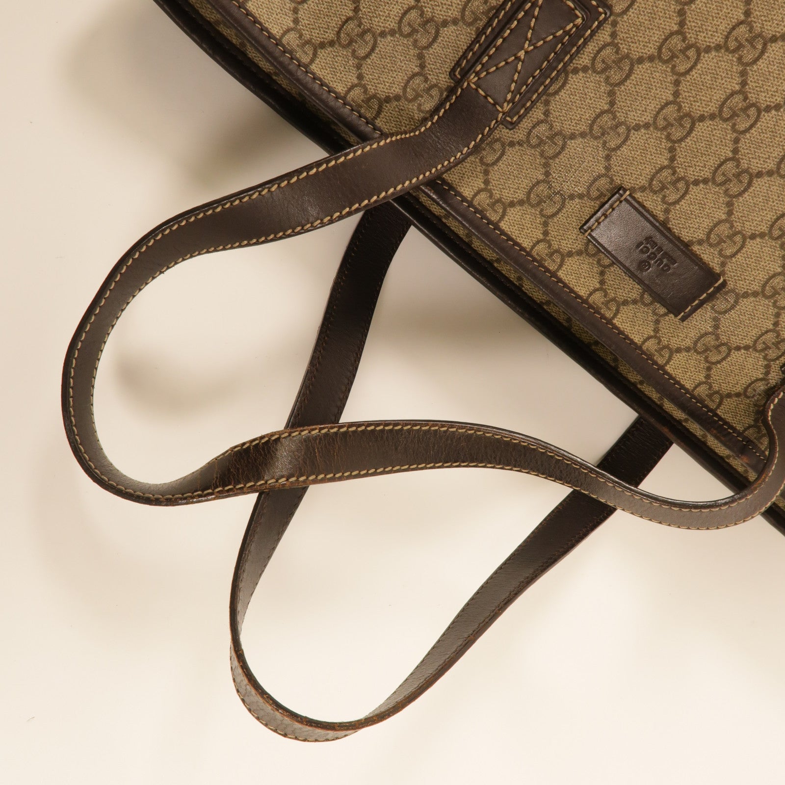 GUCCI 塗層帆布GG Tote Bag肩背袋
