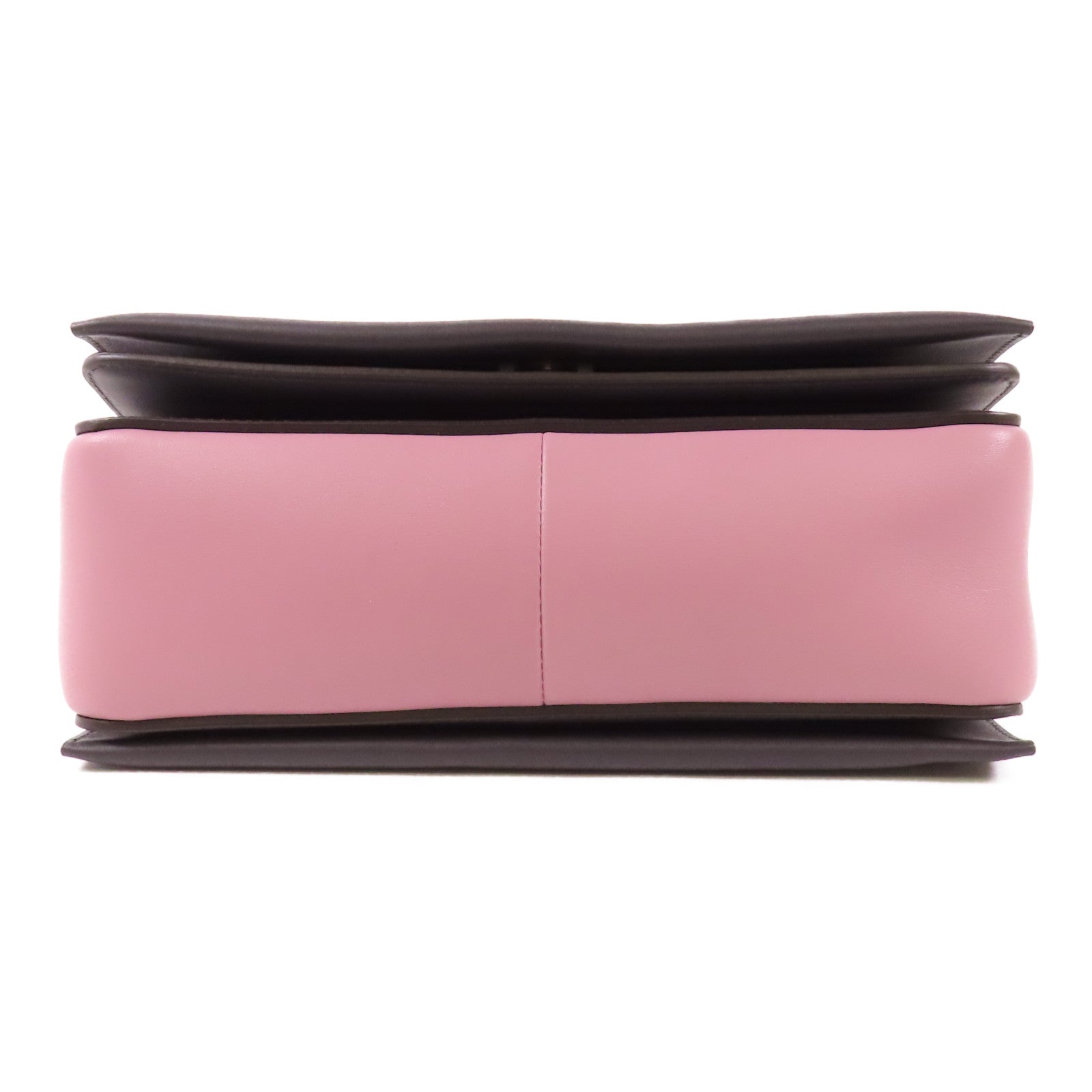 CELINE 牛皮皮革Shoulder Bag銀扣肩背袋