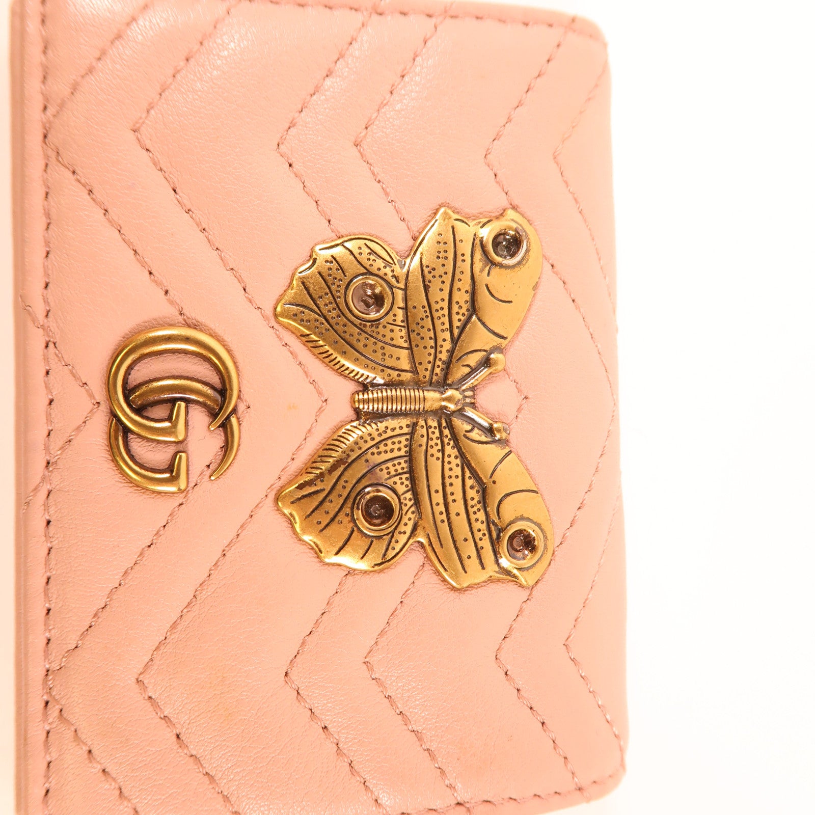 GUCCI 牛皮皮革GG Marmont Wallet錢包