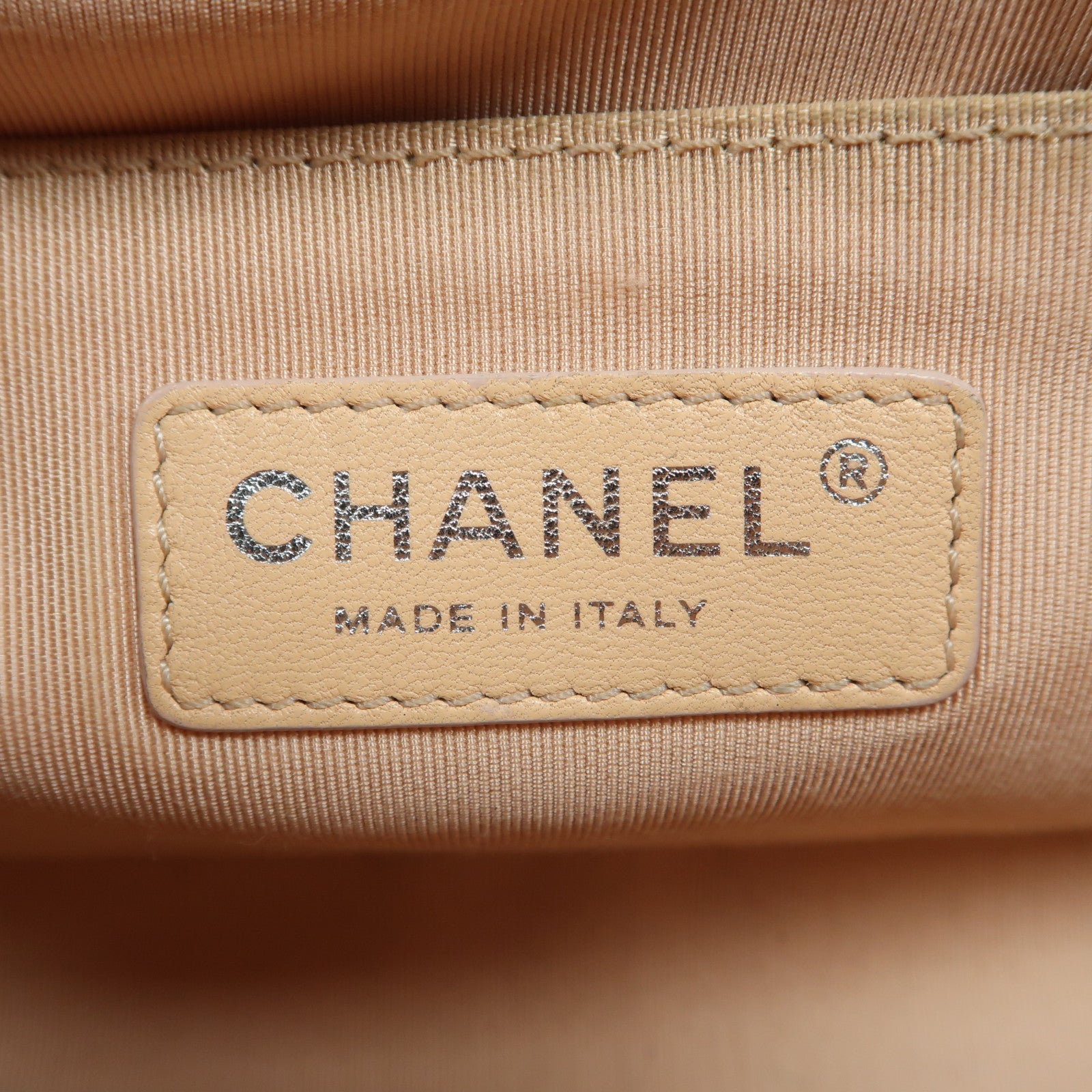 CHANEL 【激減優惠】菱格羊皮皮革Boy 25銀扣鏈帶肩背袋粉紅色