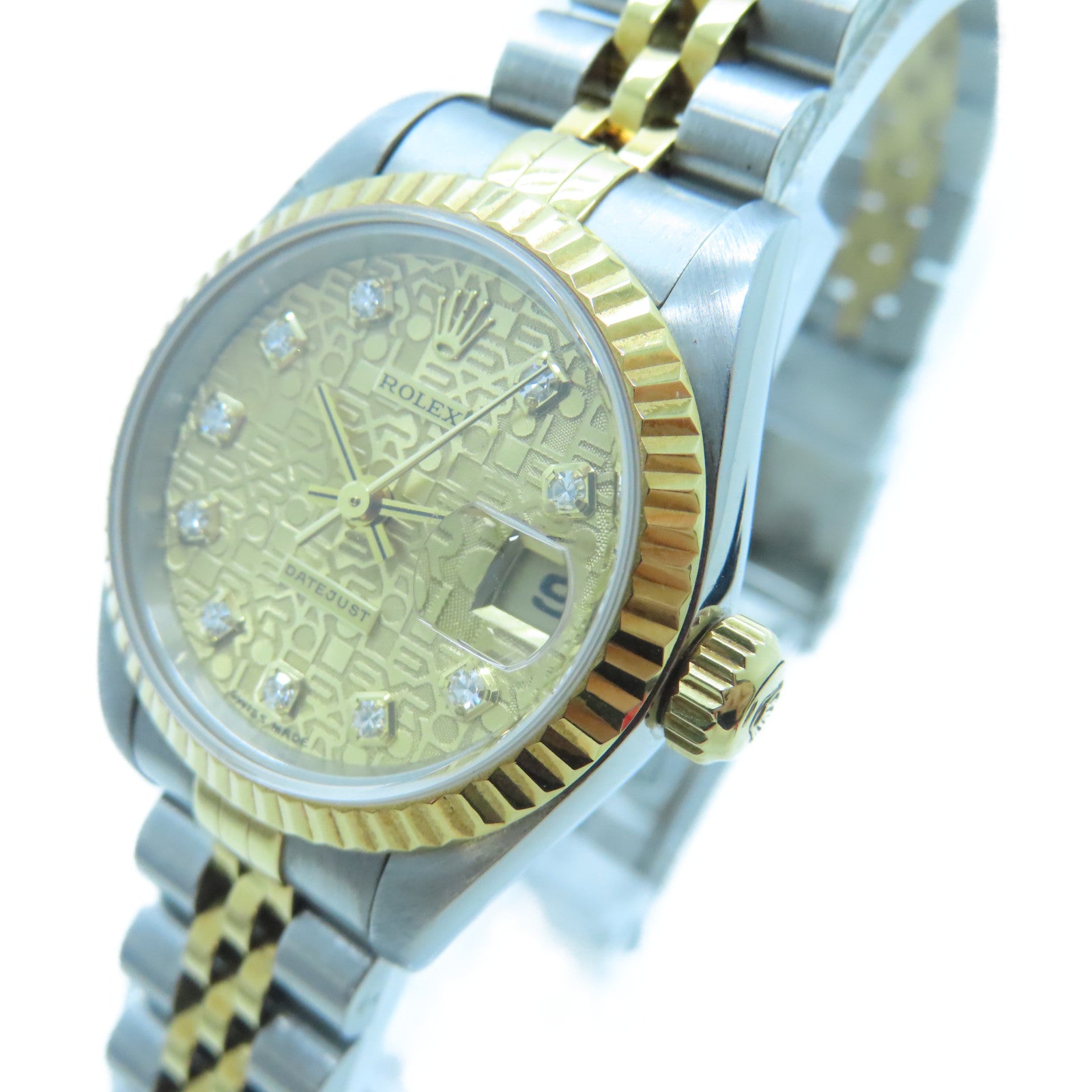 ROLEX Lady Datejust 26mm 18K黃金/不鏽鋼手錶自動機芯金色