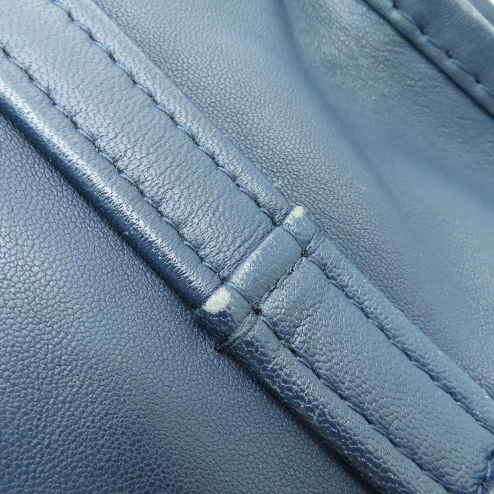 BALENCIAGA 【激減優惠】牛皮皮革2way Shoulder Bag銀扣手挽肩背兩用袋藍色