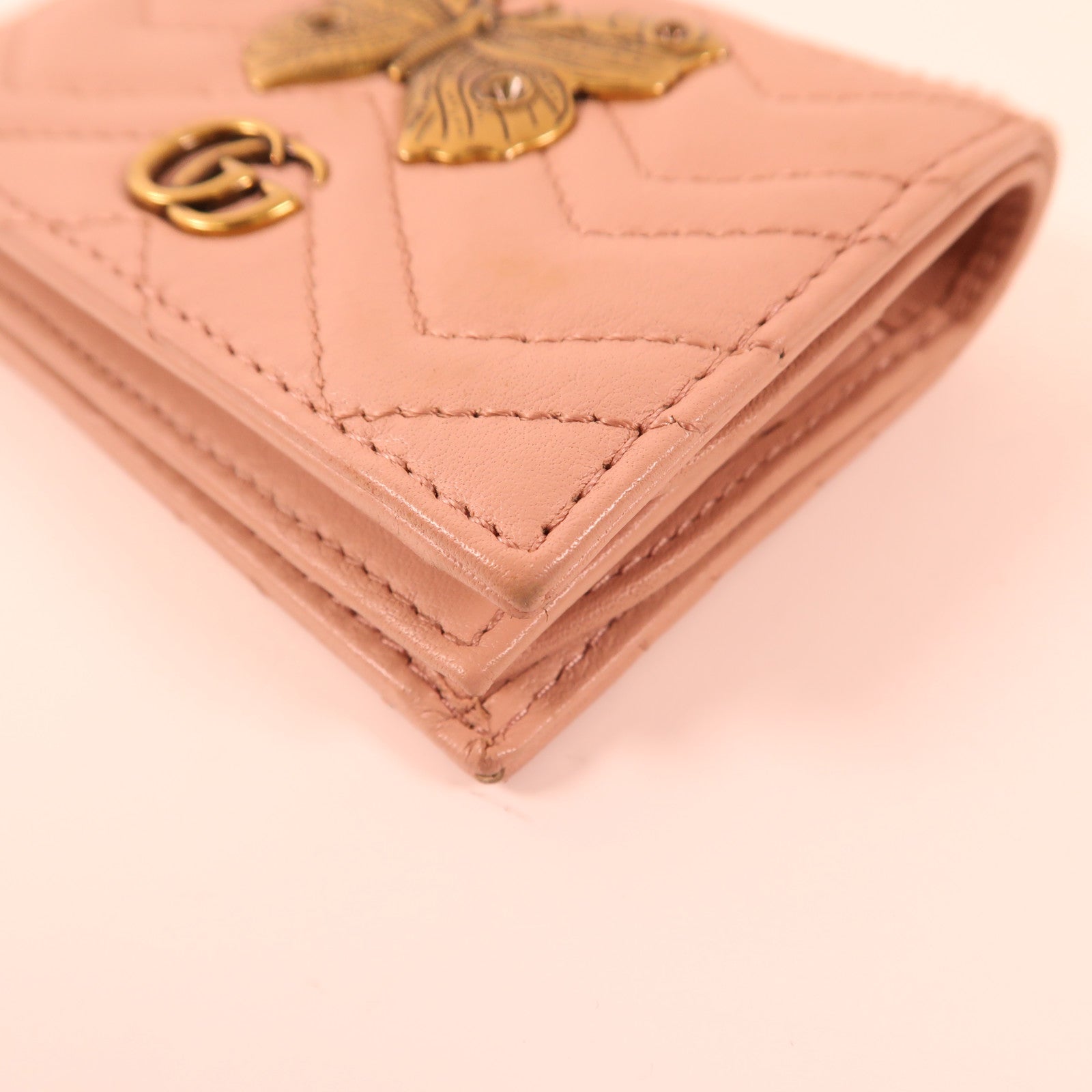 GUCCI 牛皮皮革GG Marmont Wallet錢包