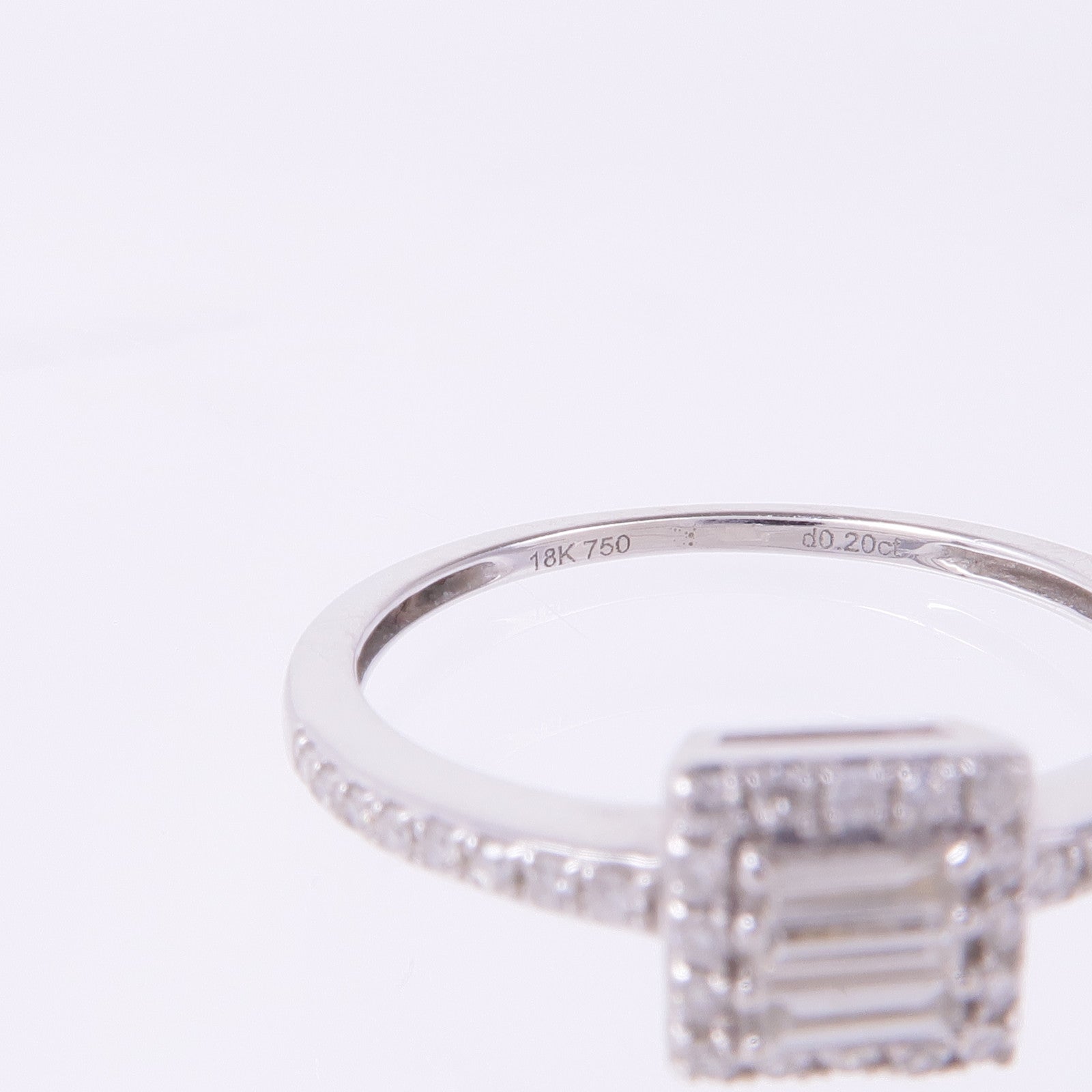 JEWELRY 【激減優惠】18K白金Diamond Ring鑽石戒指US#5.75