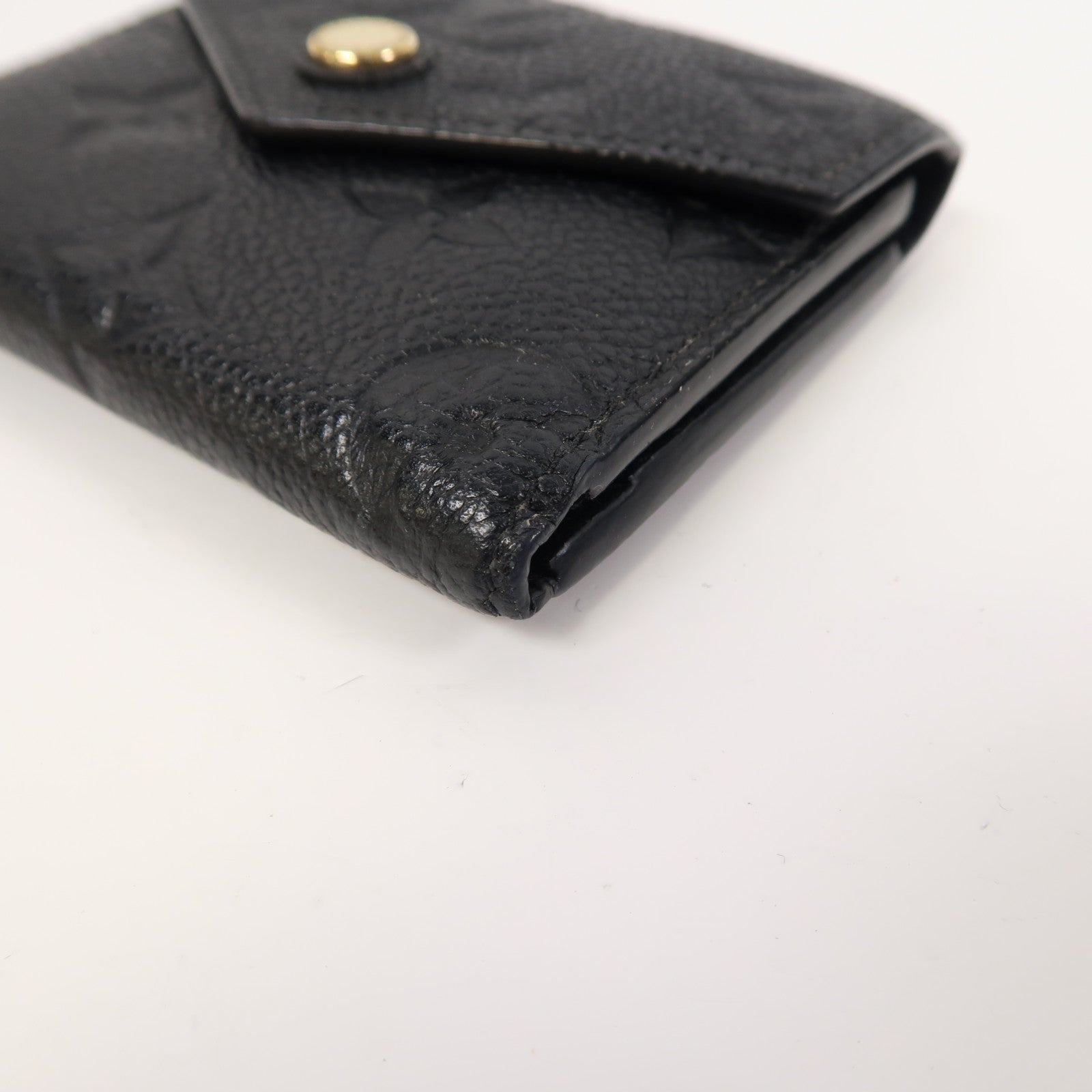 LOUIS VUITTON Monogram Empreinte Victorine金扣錢包黑色