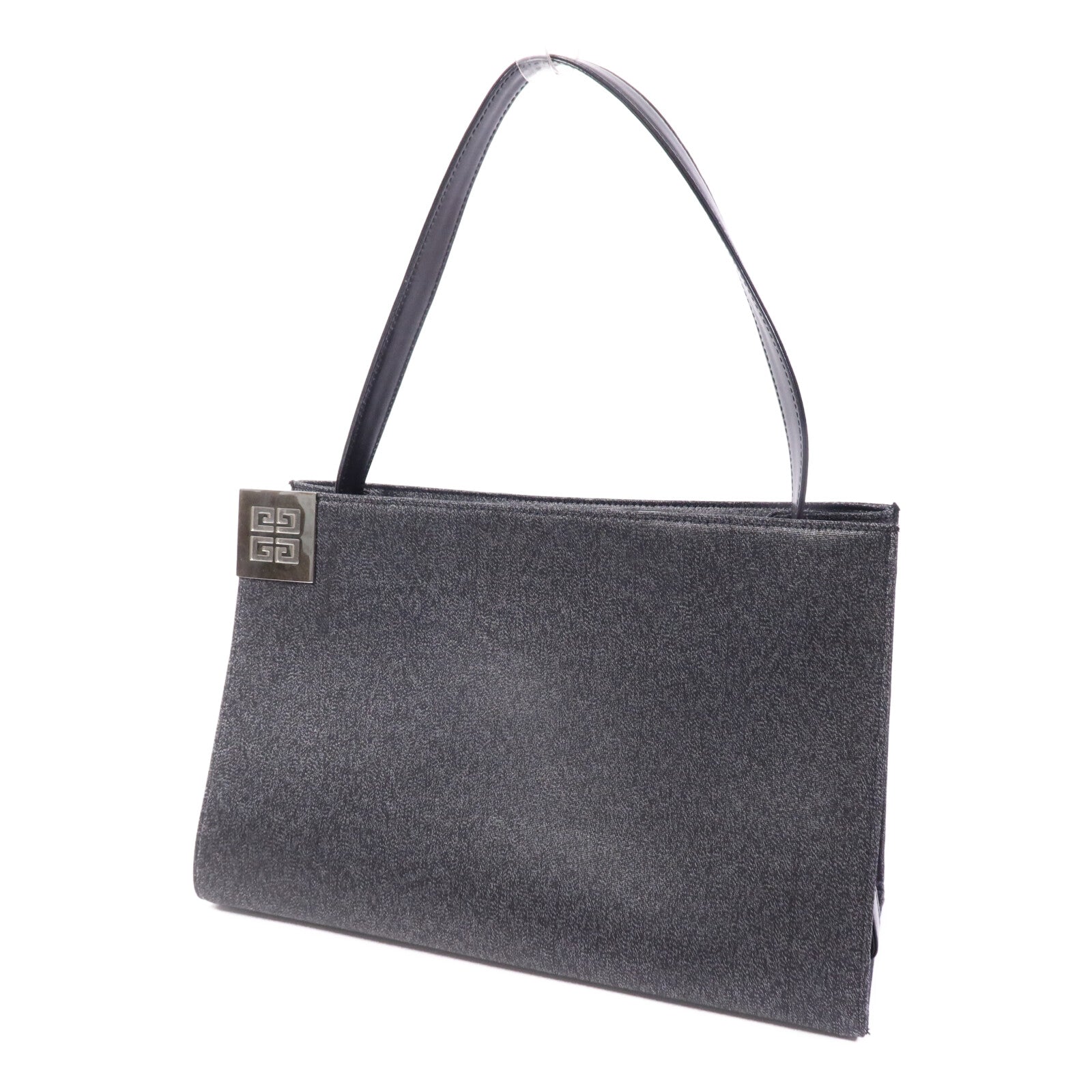 GIVENCHY 牛皮皮革/合成纖維Shoulder Bag銀扣肩背袋