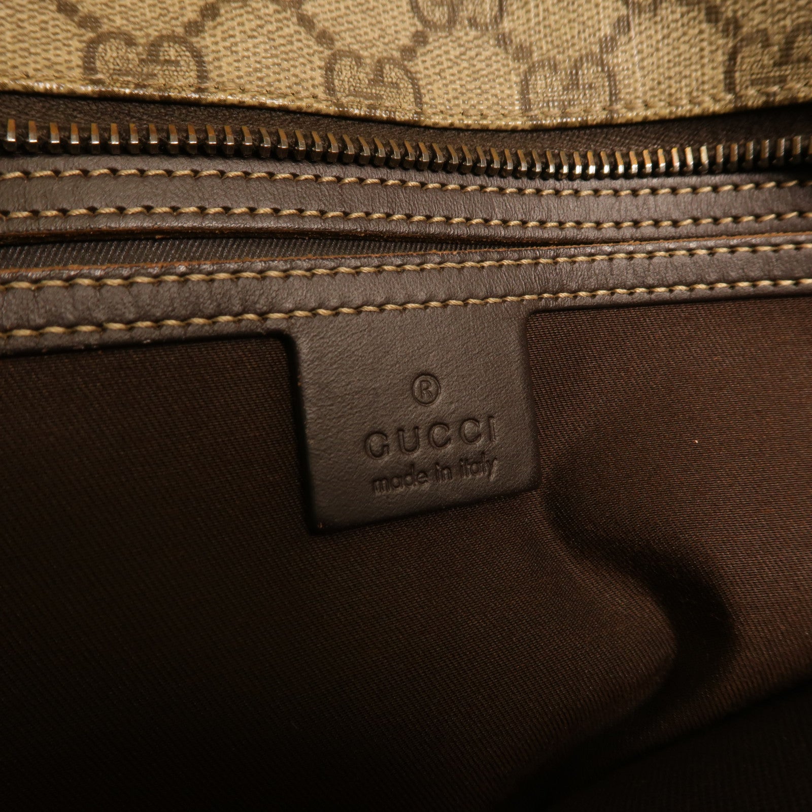 GUCCI 塗層帆布GG Tote Bag肩背袋