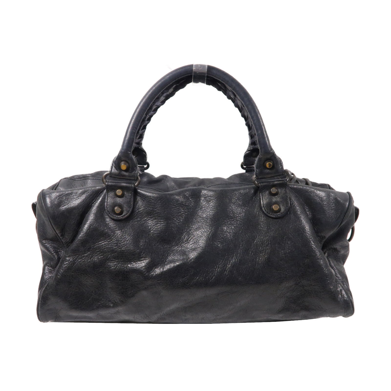BALENCIAGA 羊皮皮革Twiggy手挽肩背兩用袋黑色