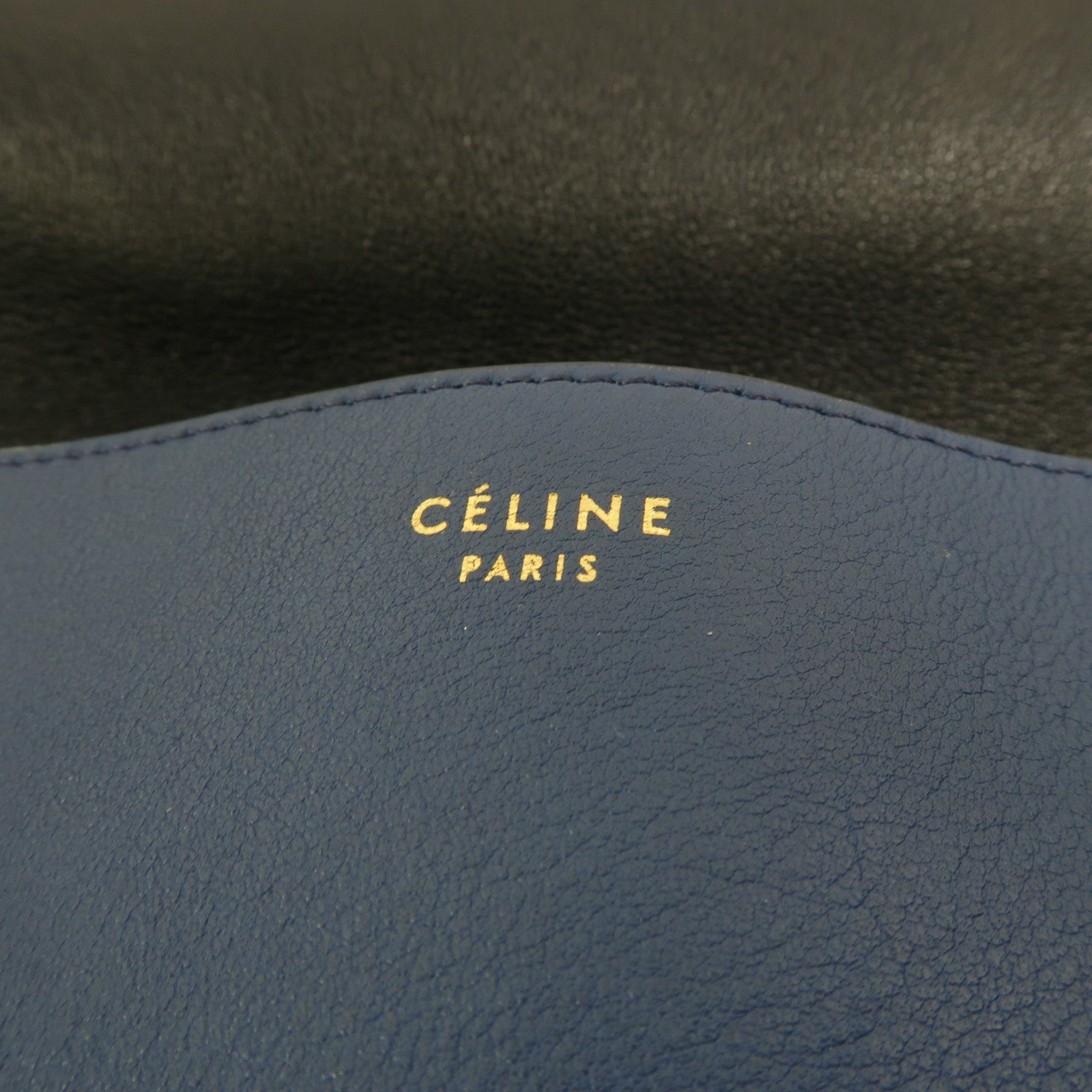 CELINE 牛皮皮革Blade Flap Bag肩背袋