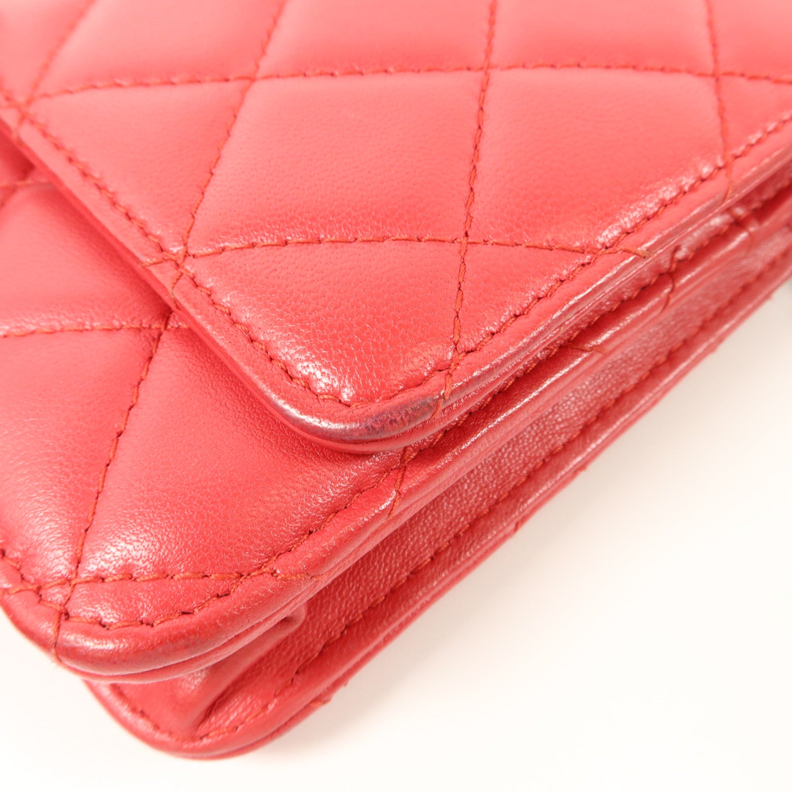 CHANEL 羊皮皮革WOC Wallet On Chain鏈帶肩背袋