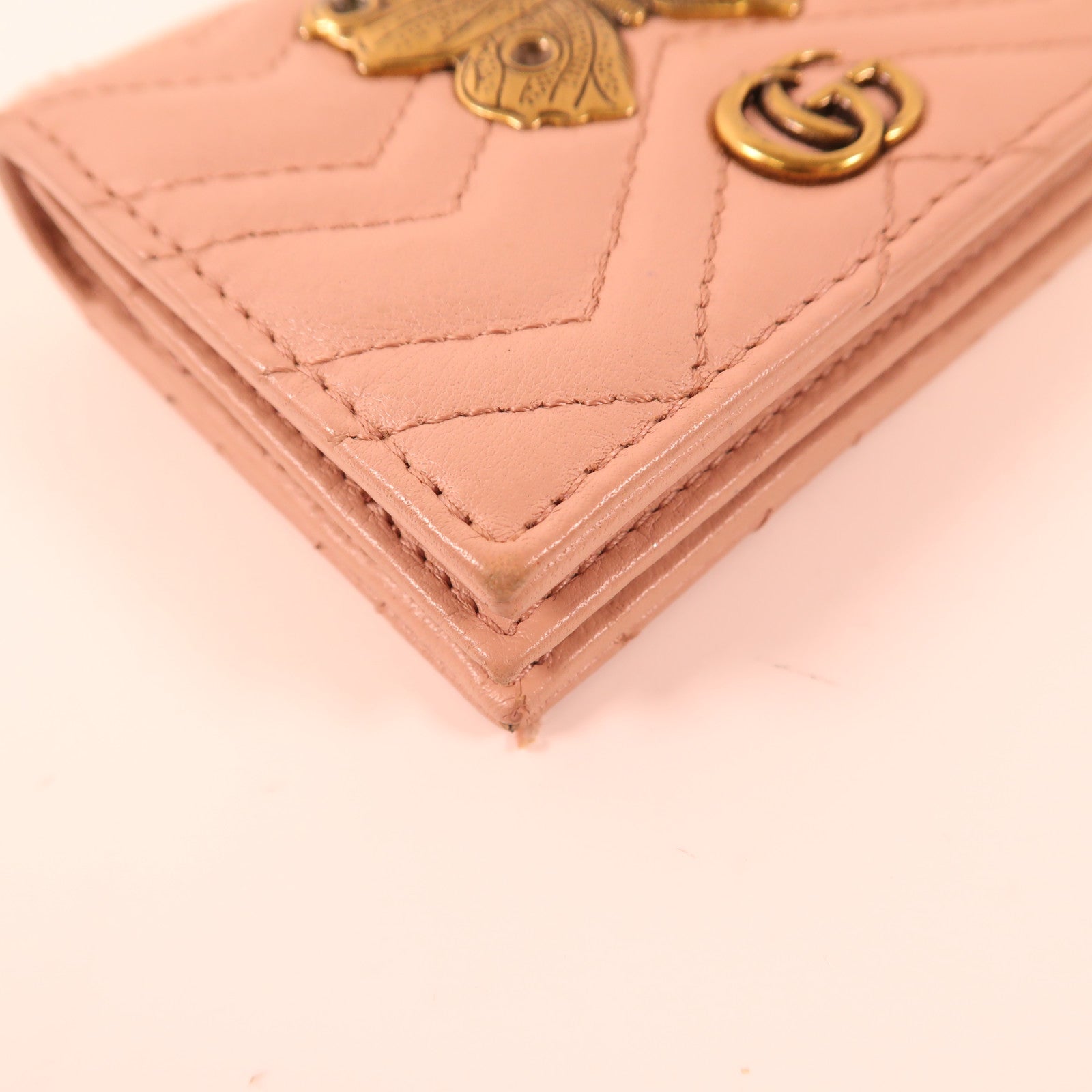 GUCCI 牛皮皮革GG Marmont Wallet錢包