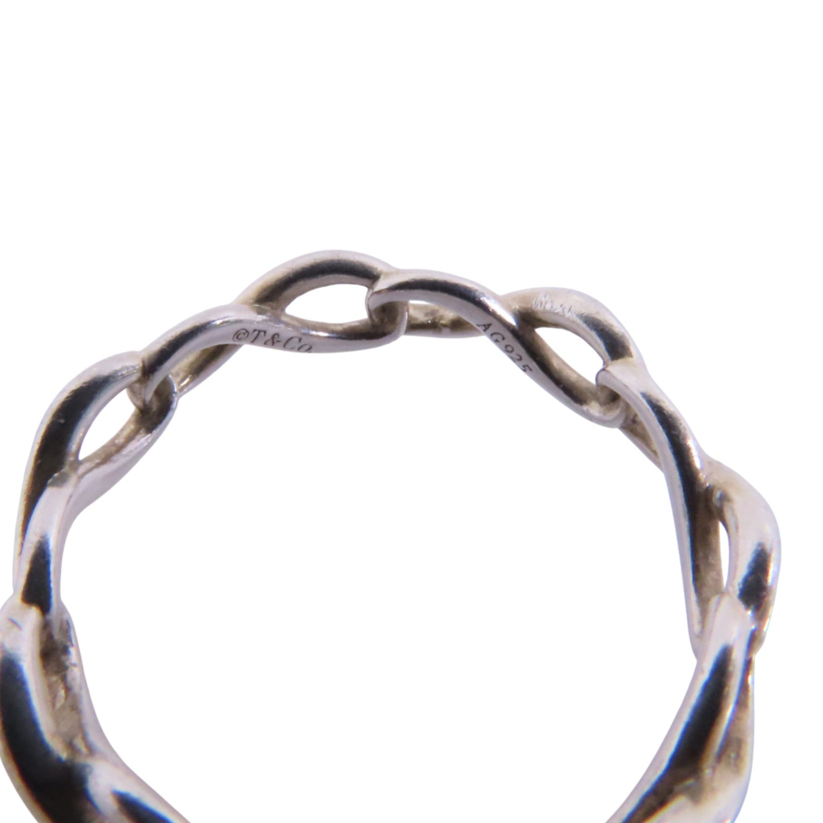 TIFFANY＆CO 925純銀Infinity Ring戒指US#3.75