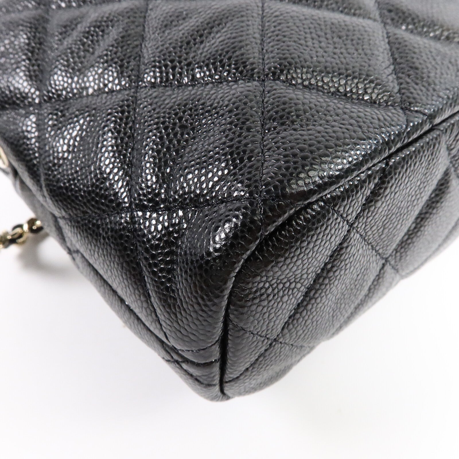 CHANEL 牛皮皮革Mini Hobo手挽肩背兩用袋