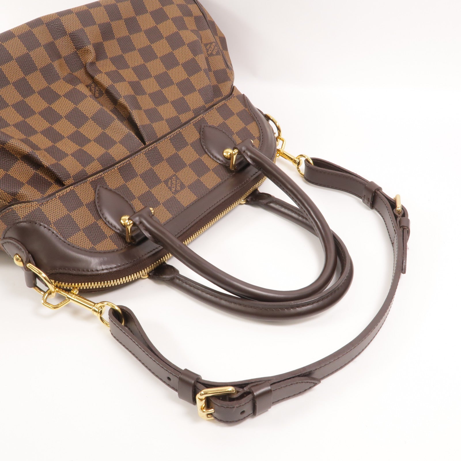 LOUIS VUITTON Damier Trevi手挽肩背兩用袋