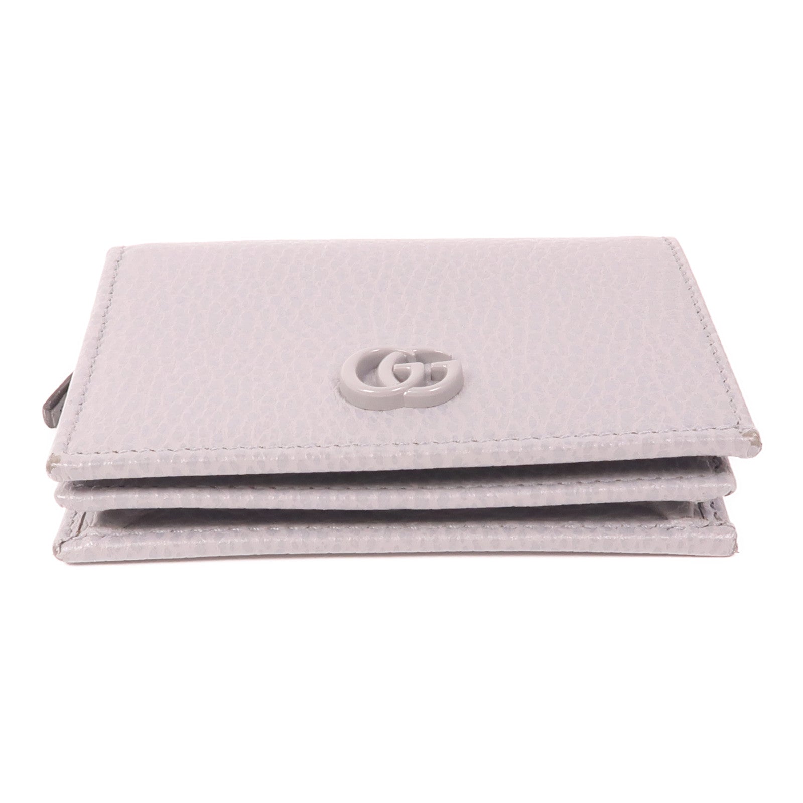 GUCCI 牛皮皮革Wallet銀扣錢包
