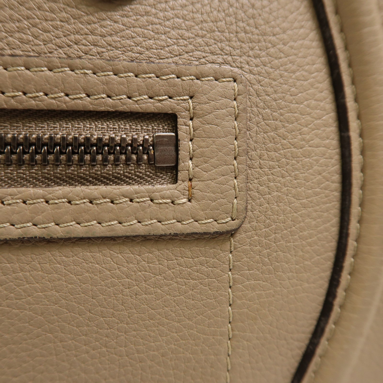 CELINE 牛皮皮革Micro Luggage銀扣手挽袋