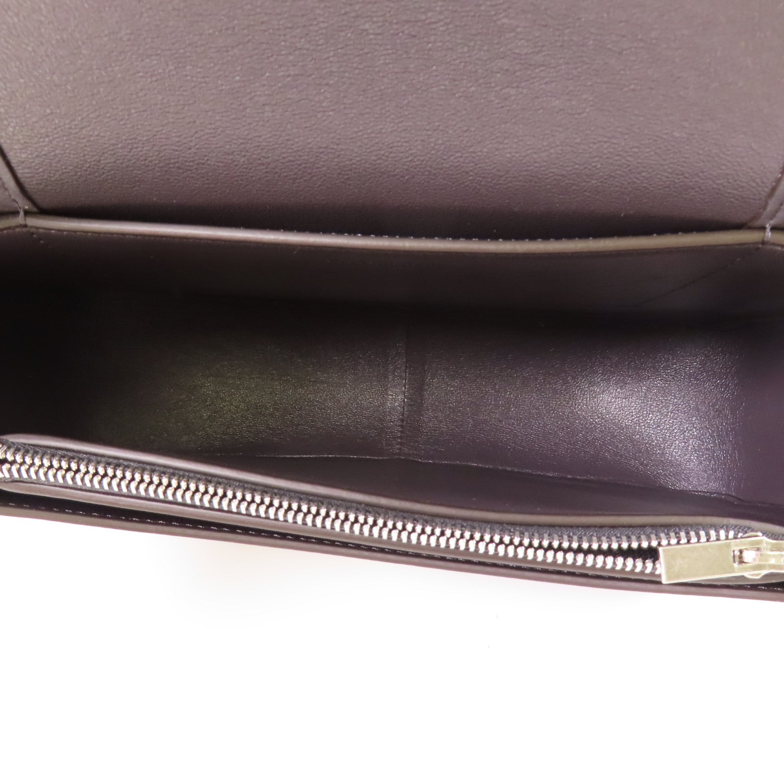 CELINE 牛皮皮革Shoulder Bag銀扣肩背袋