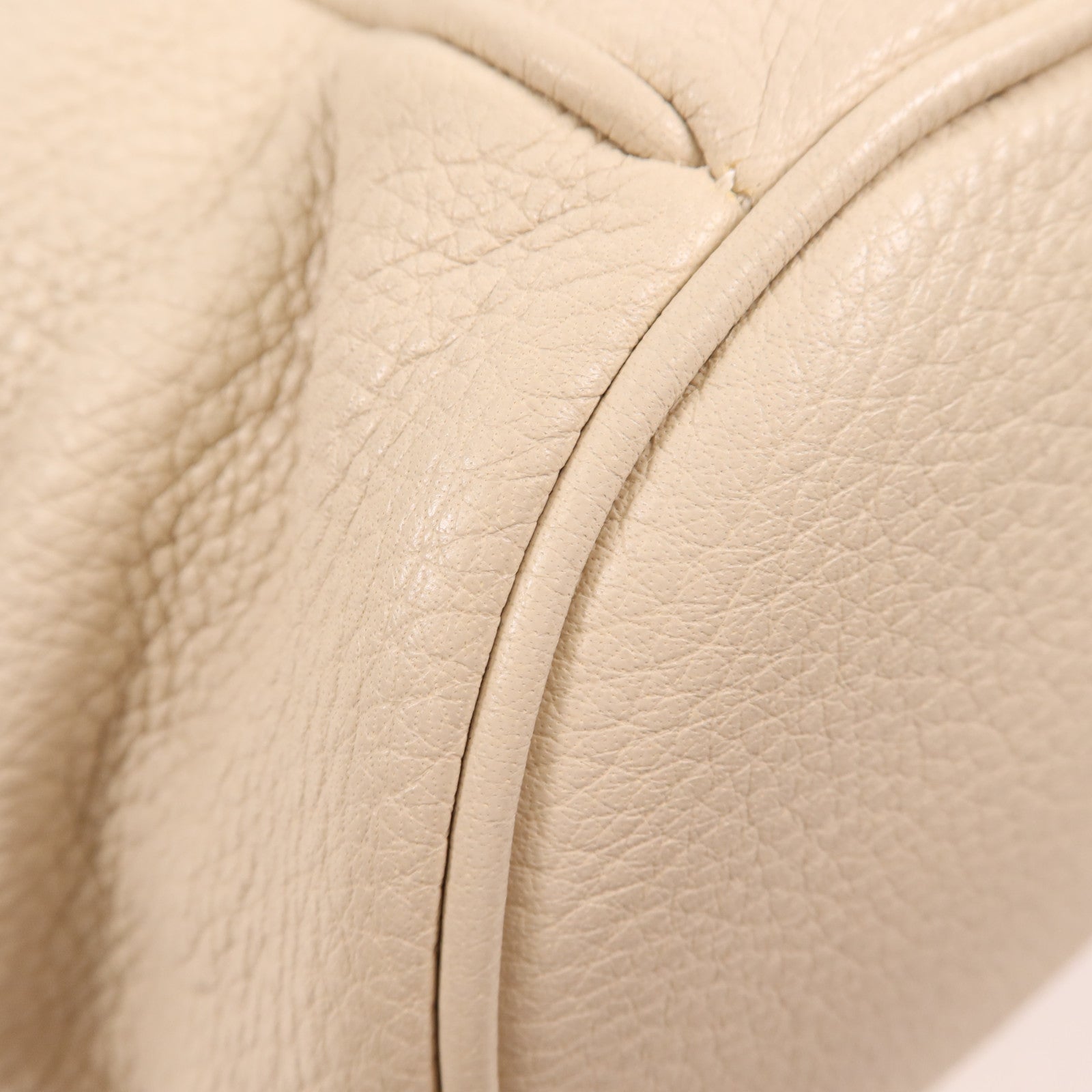 SELECTION 牛皮皮革Tote Bag銀扣手挽袋