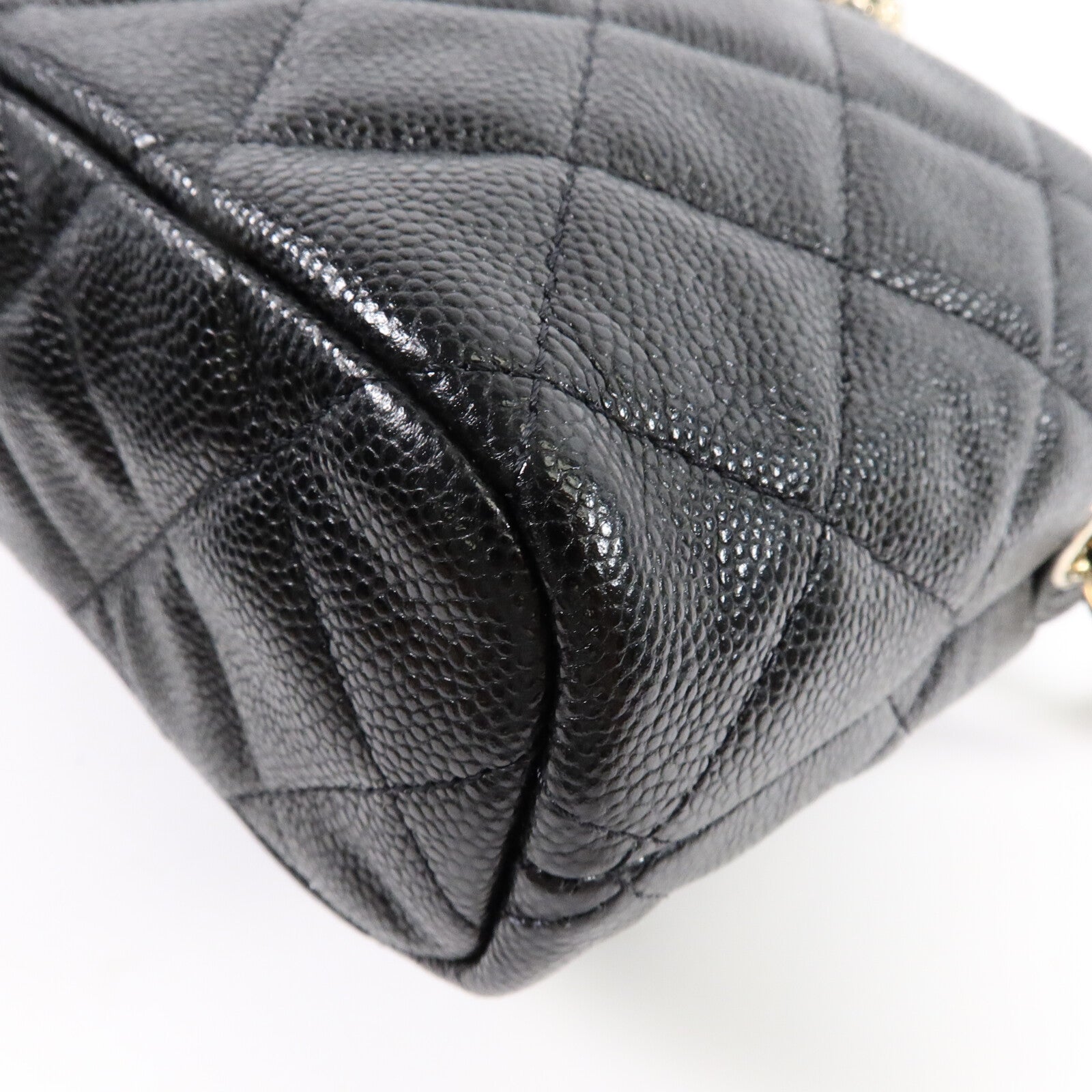 CHANEL 牛皮皮革Mini Hobo手挽肩背兩用袋