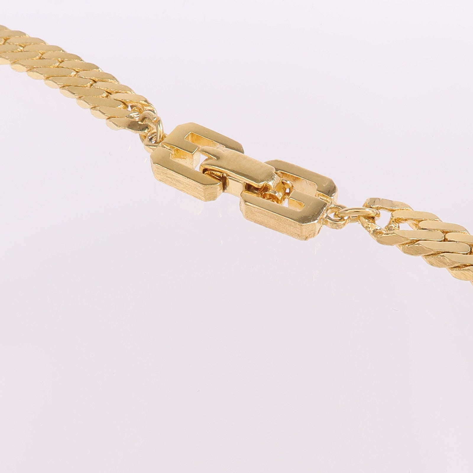 GIVENCHY 金屬/水晶Logo Crystal Necklace項鍊