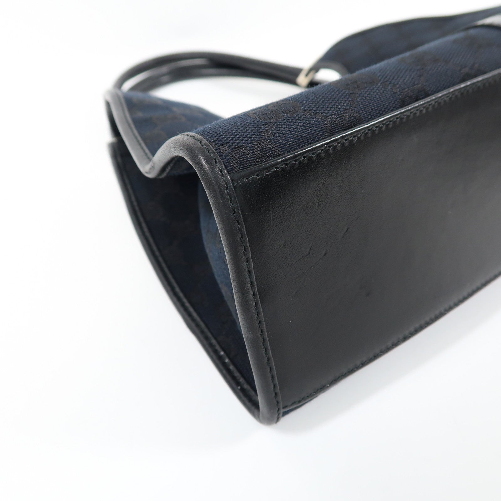 GUCCI 帆布Hand Bag銀扣手挽袋