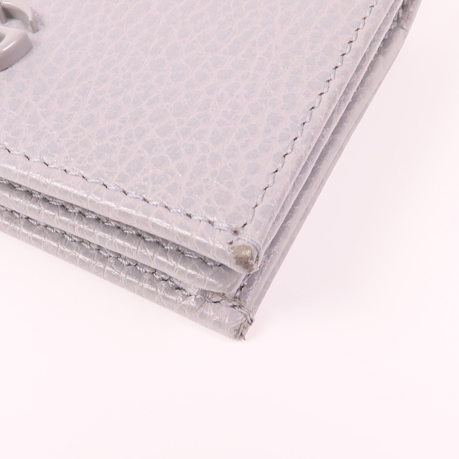 GUCCI 牛皮皮革Wallet銀扣錢包