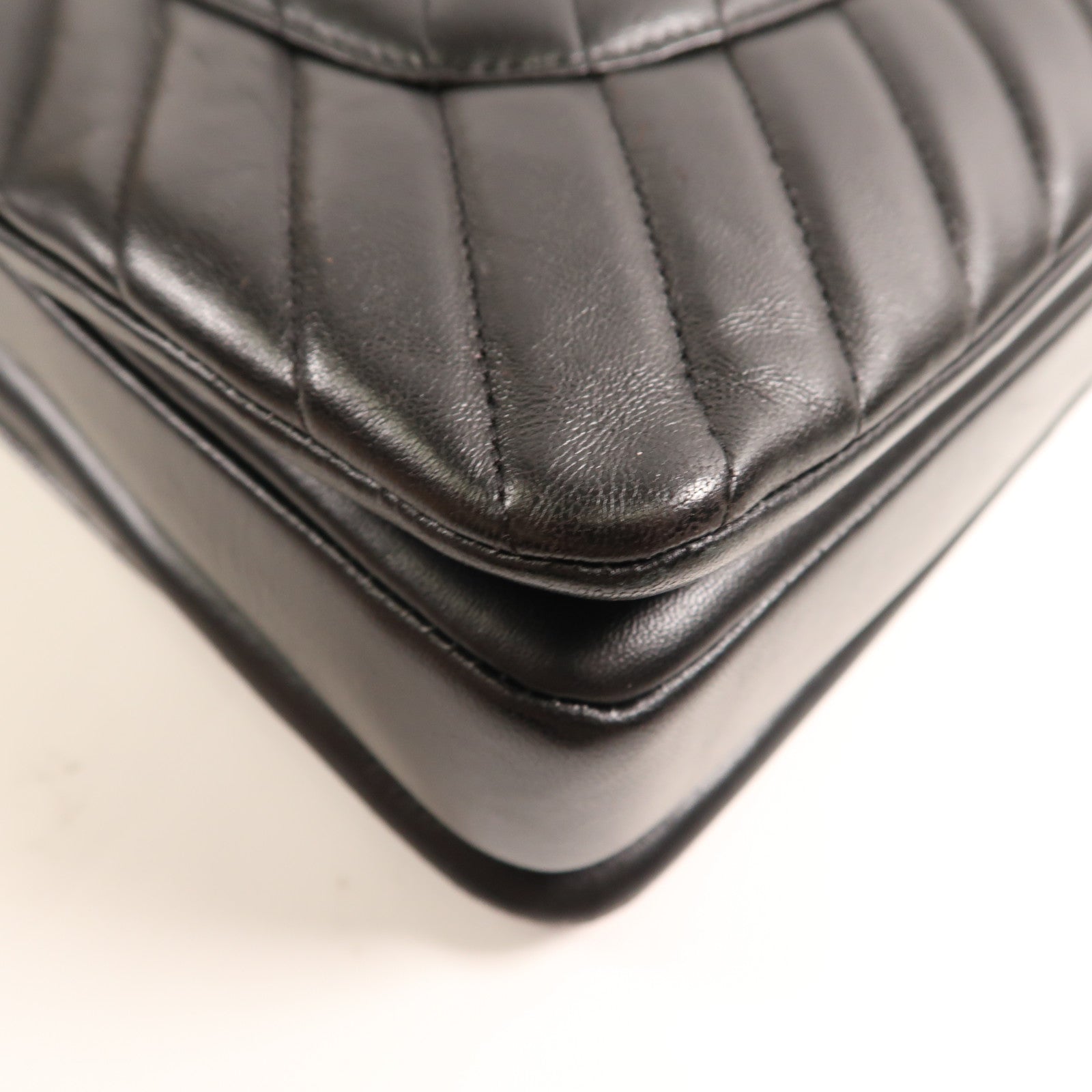 CHANEL 羊皮皮革Shoulder Bag金扣鏈帶手挽肩背兩用袋