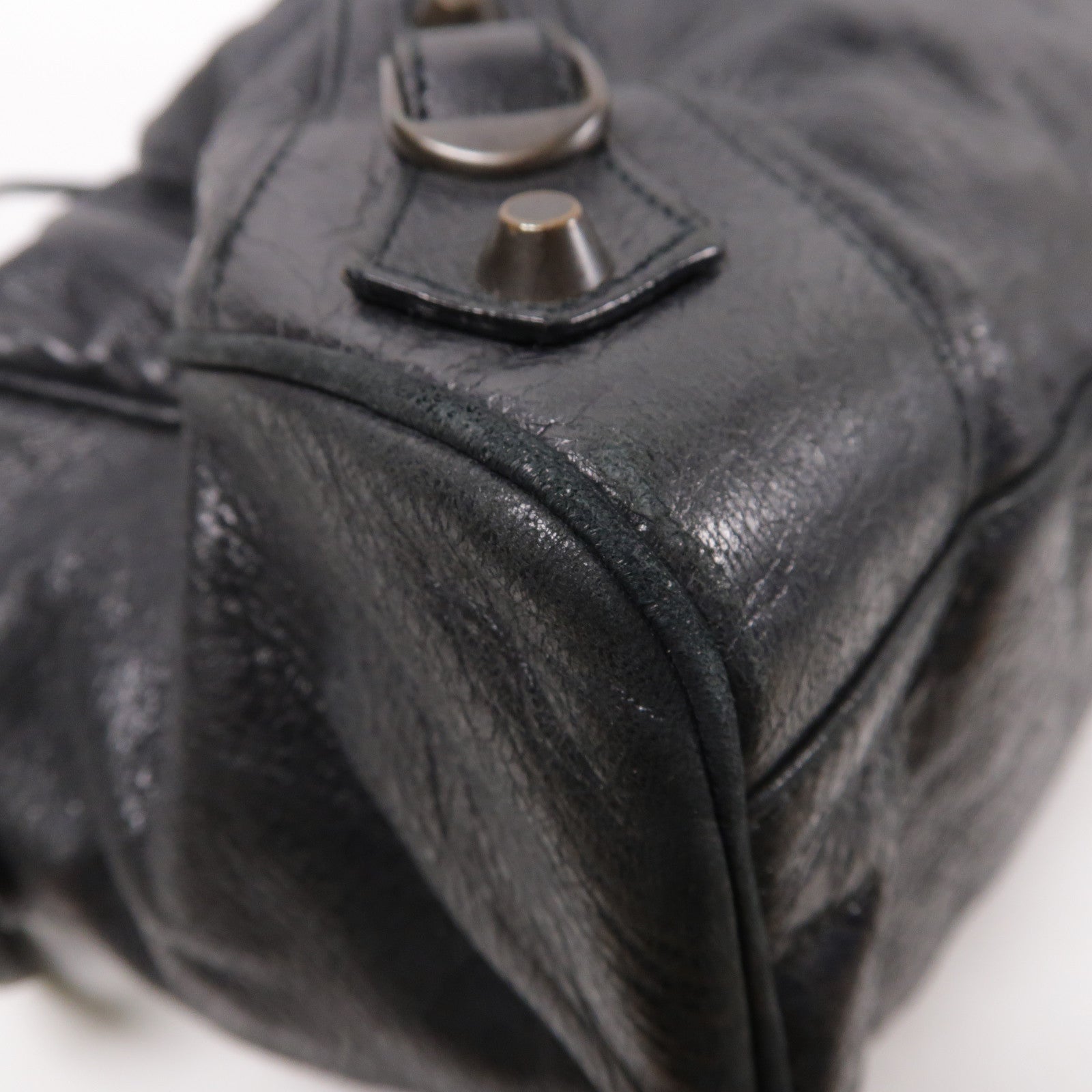 BALENCIAGA 羊皮皮革Twiggy手挽肩背兩用袋黑色