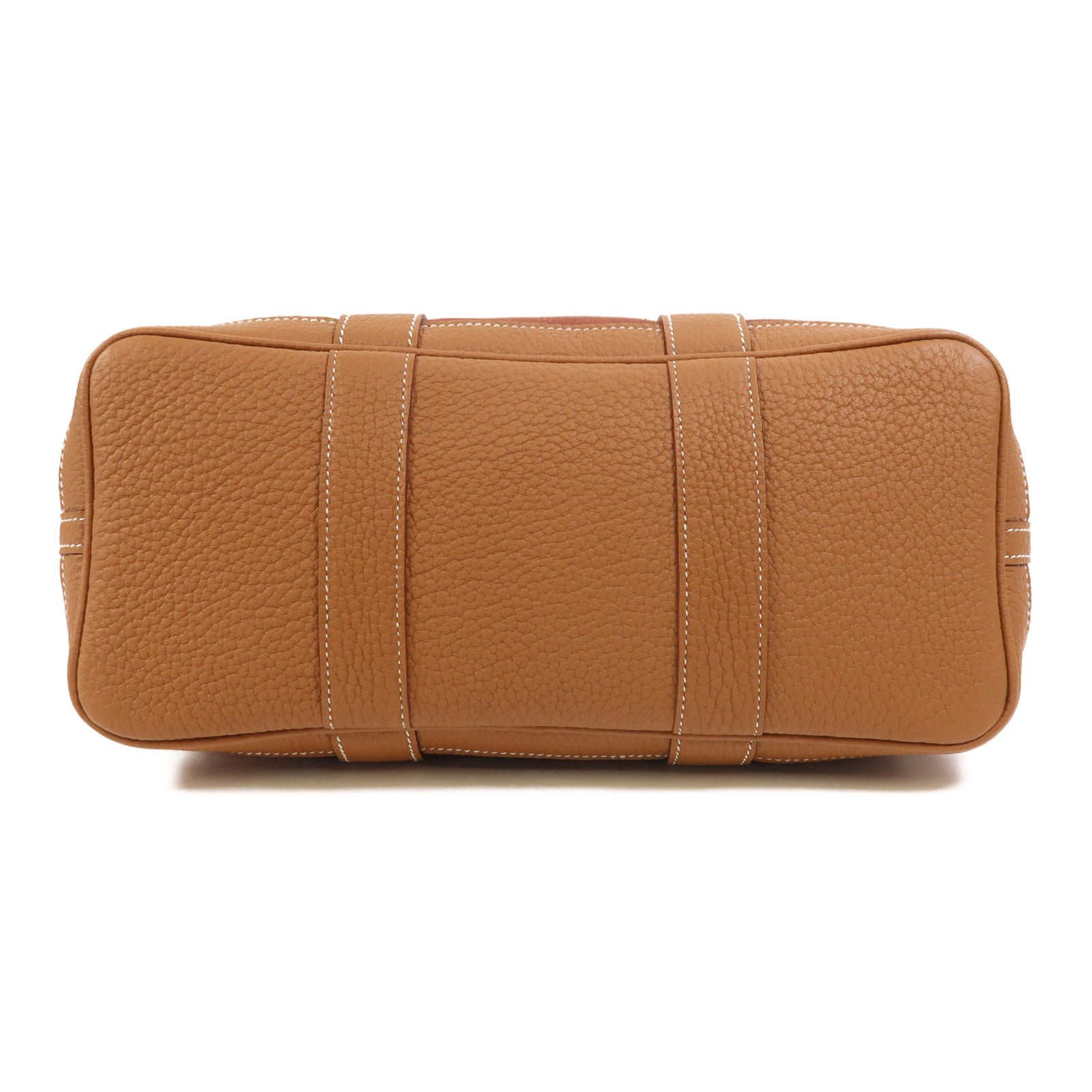 HERMES 帆布Garden Party TPM銀扣手挽袋