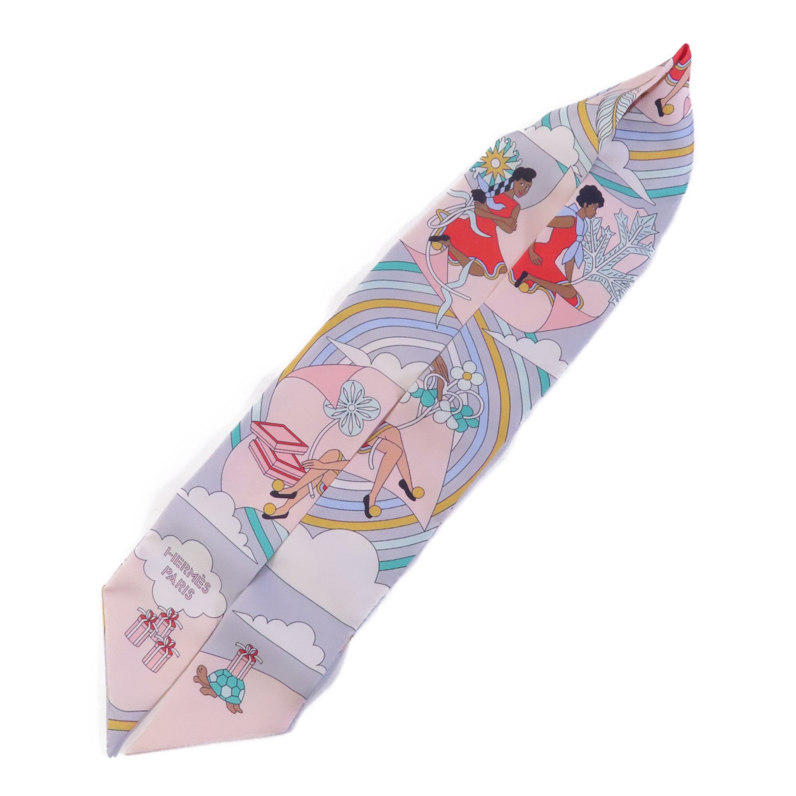 HERMES 絲質Twilly絲巾