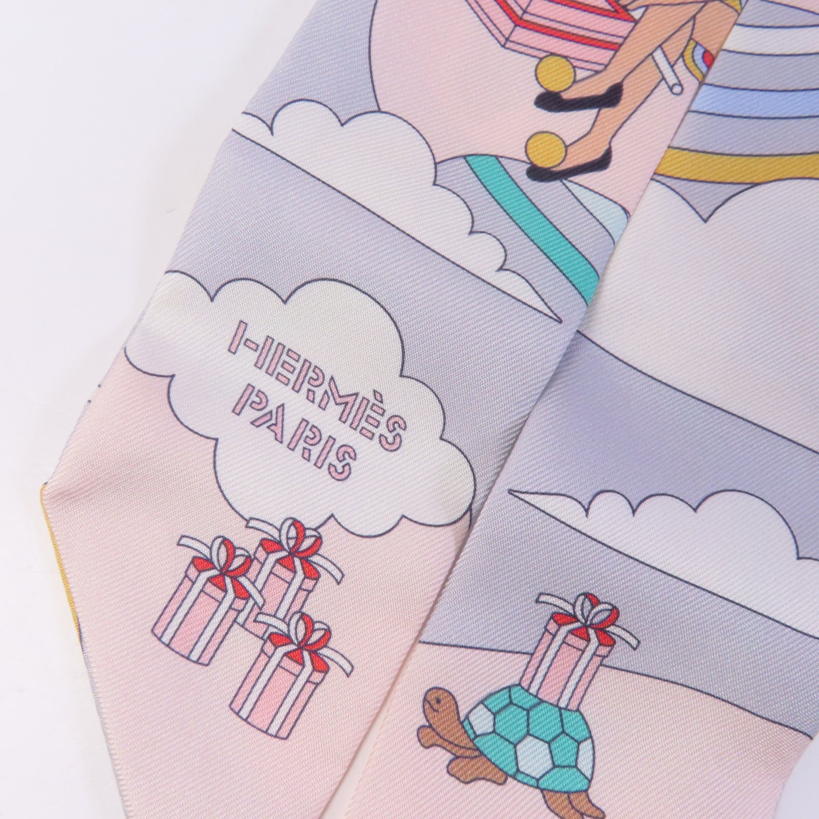 HERMES 絲質Twilly絲巾