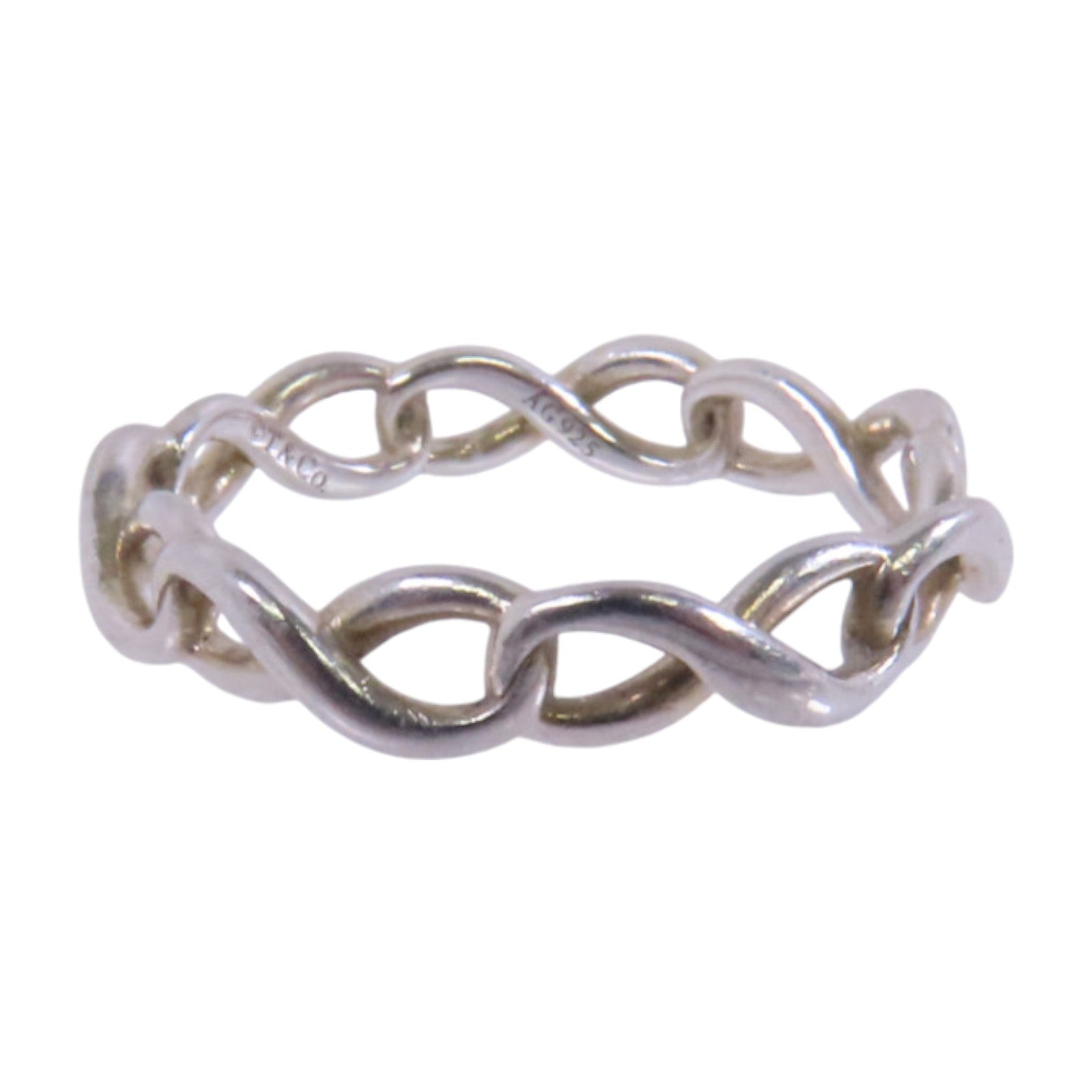 TIFFANY＆CO 925純銀Infinity Ring戒指US#3.75