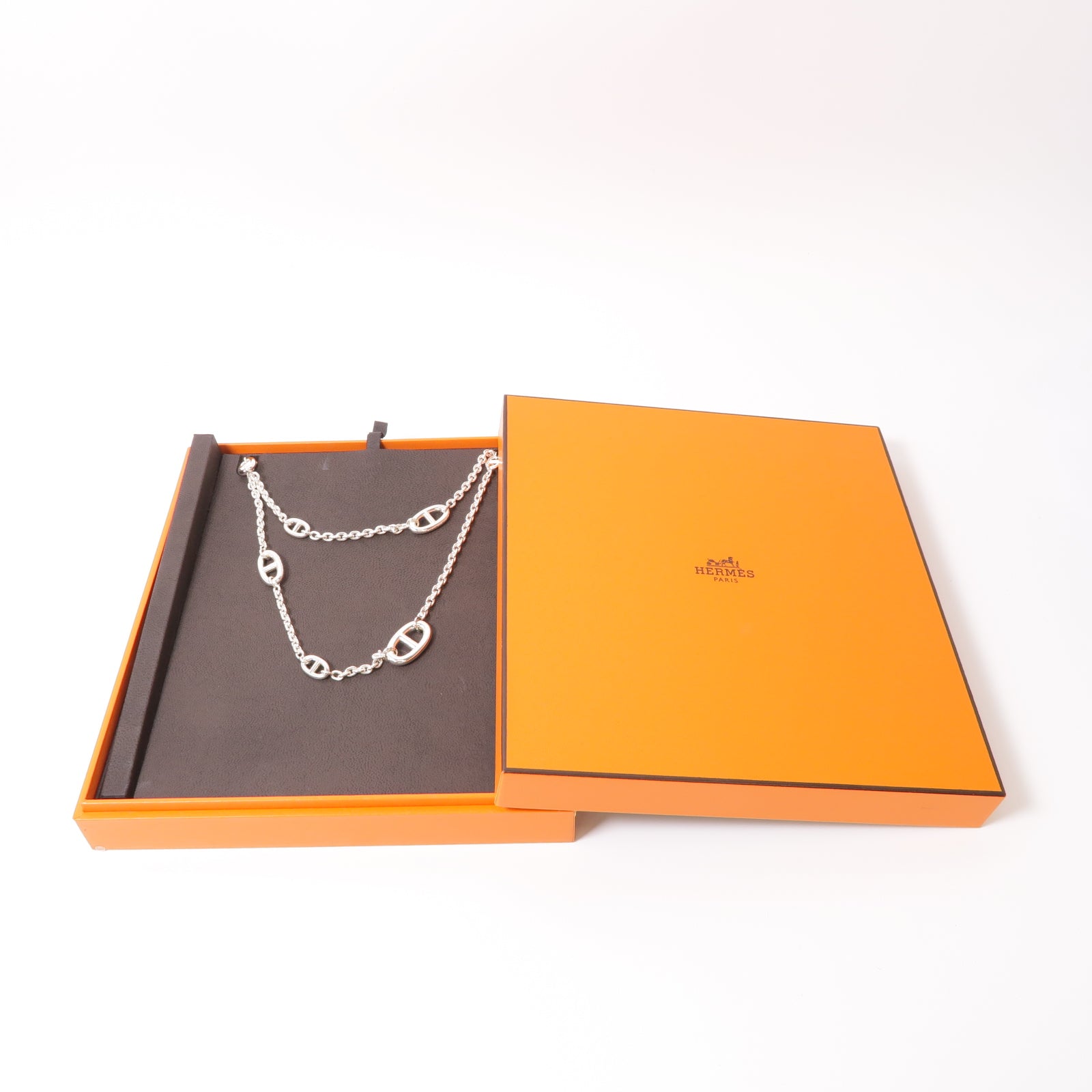 HERMES 925純銀Farandole Long Necklace 80項鍊